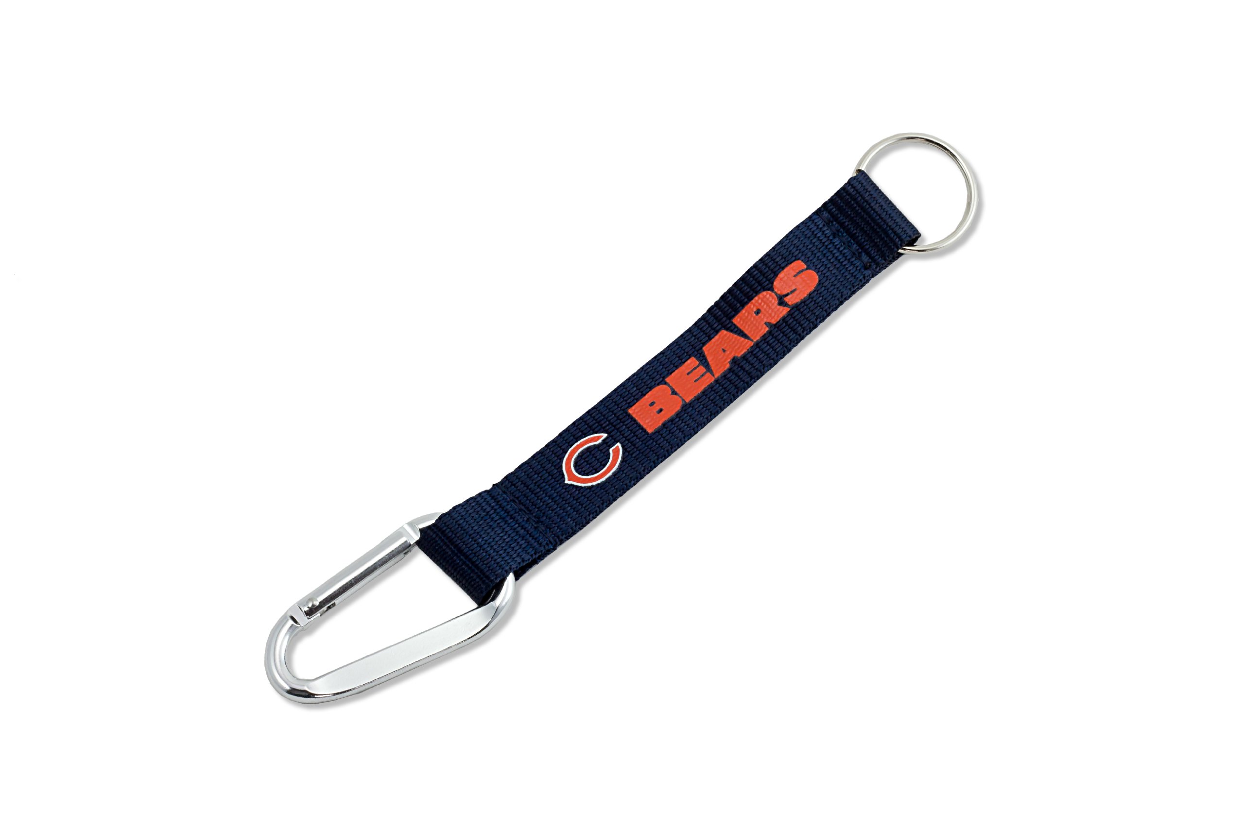 Aminco NFL Team Logo Unisex Carabiner Lanyard Keychain - Durable Badge Holder for Work ID, Keys & Accessories | Perfect for Football Fans, Office Use & Outdoor Activities