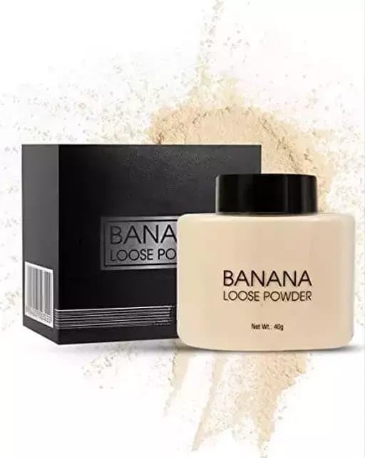 Huda Beauty Loose Baking Powder - Banana Setting Powder for Medium to Dark Skin Tones, 32g | Long-lasting Oil Control & Shine Reduction | Perfect for Contouring, Baking & Everyday Makeup Finish