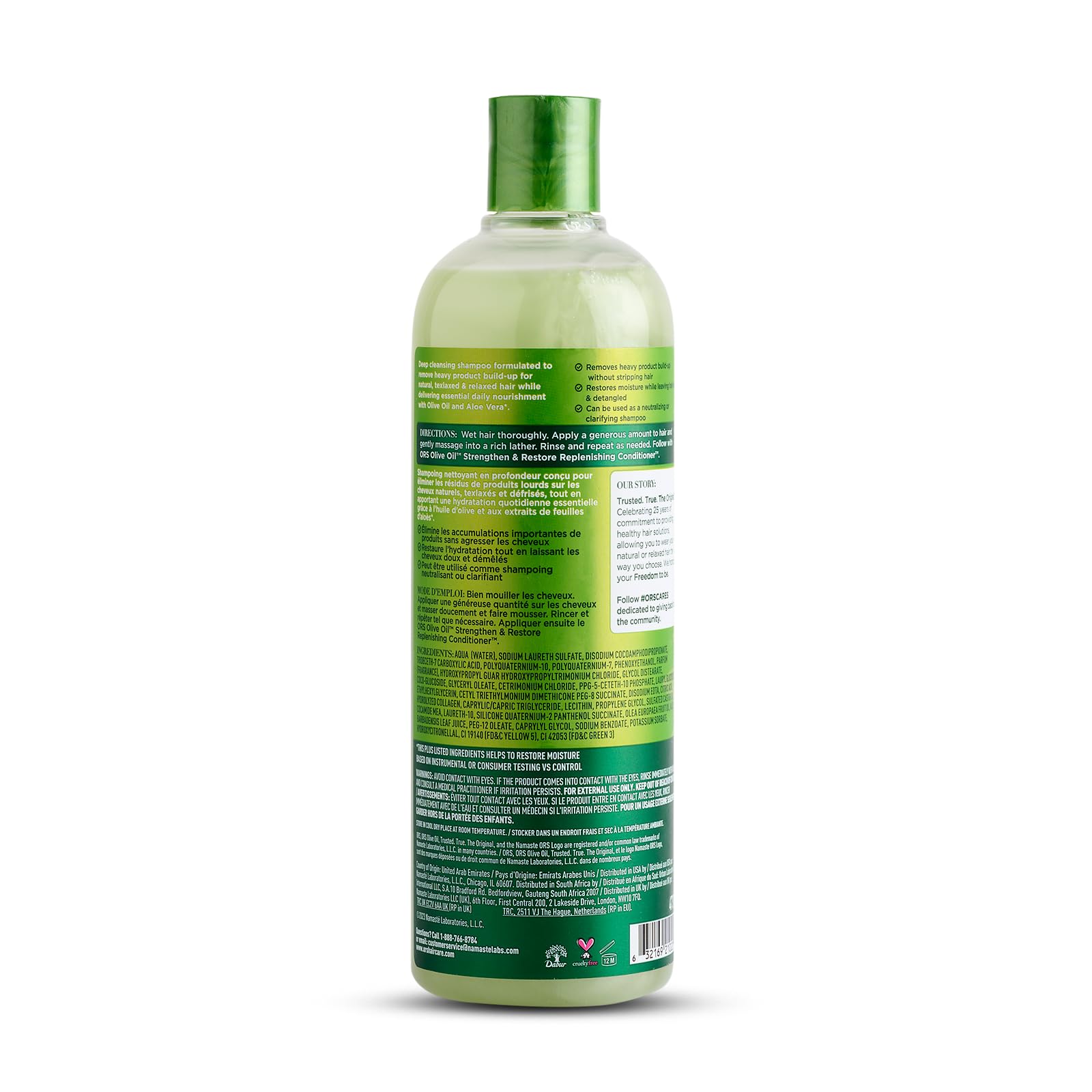 ORS Olive Oil & Aloe Vera Deep Cleansing Shampoo and Conditioner Set - Strengthening, Nourishing & Moisturizing Hair Care for Dry, Damaged Hair - Perfect for Daily Use & Salon-Quality Results at Home