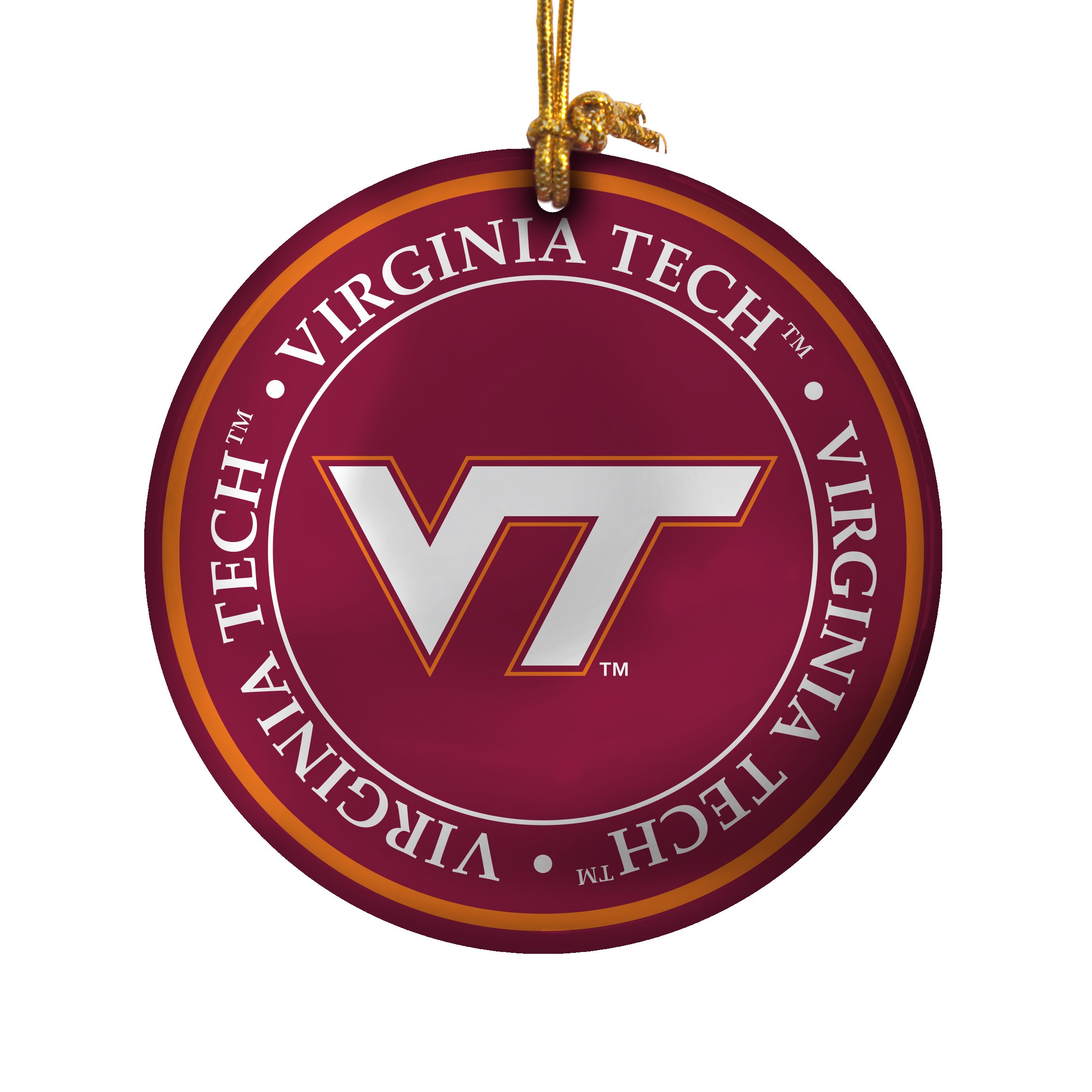 NCAA Team Logo Ceramic Plate Ornament - Handmade College Sports Fan Gift for Christmas Tree Decor, Wall Display & Home Collectibles