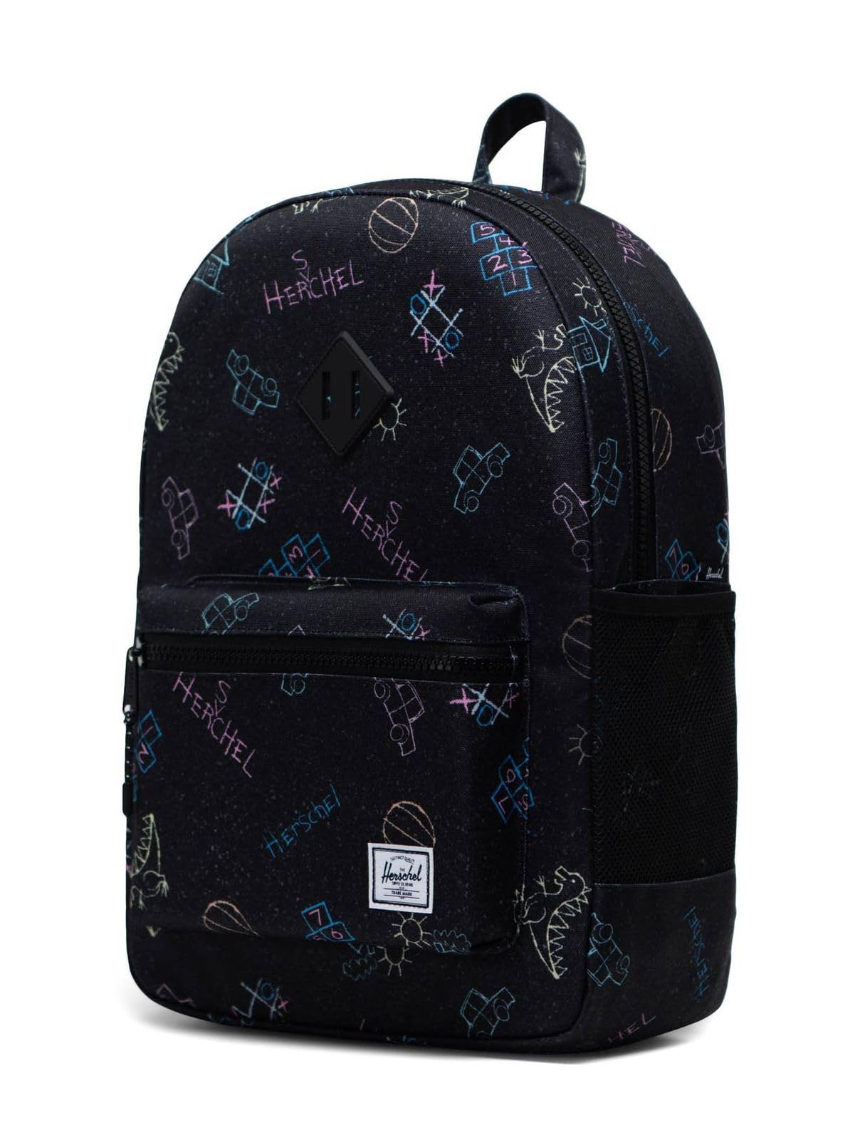 Herschel Heritage Youth XL Backpack - Asphalt Chalk | Durable School Backpack for Teens, Travel & Everyday Use