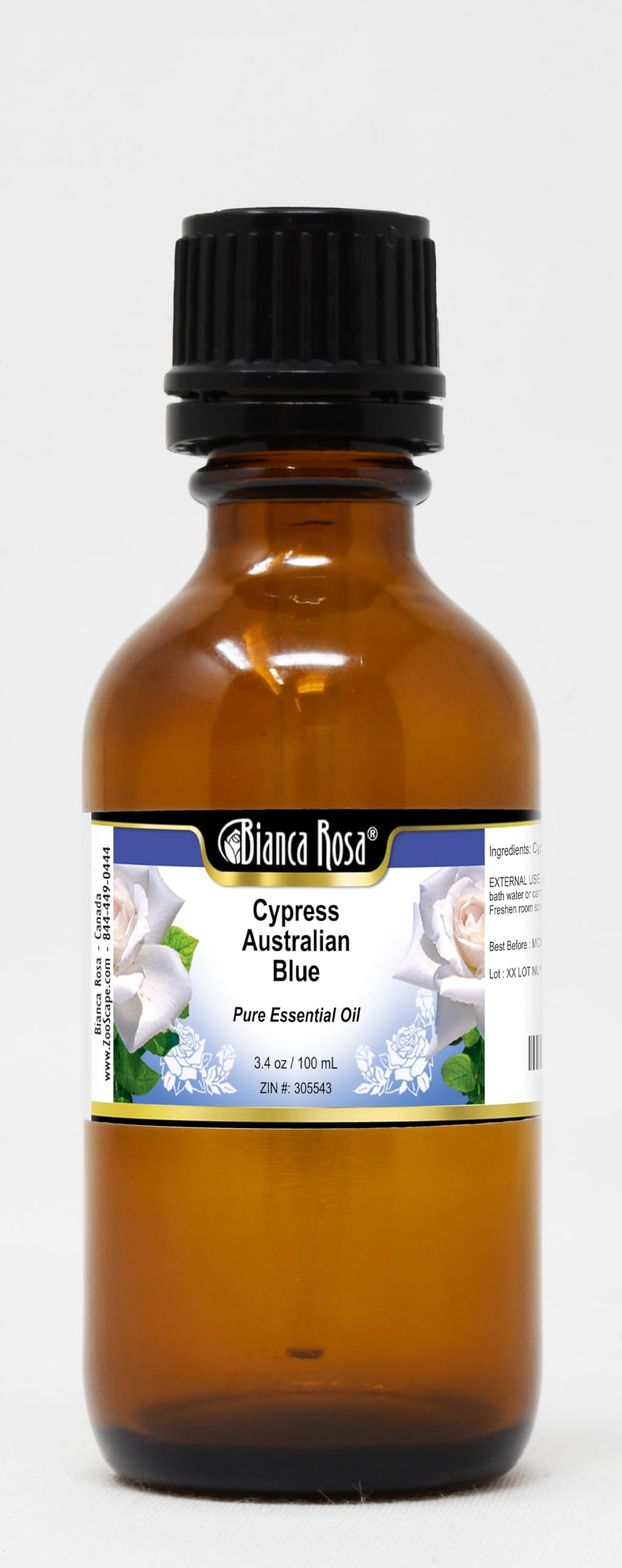Premium Cypress Australian Blue Pure Essential Oil - 3.40 oz (100ml) for Aromatherapy, Relaxation & Skin Care - ZIN: 305543 | Perfect for Diffusers, Massage & DIY Beauty Products