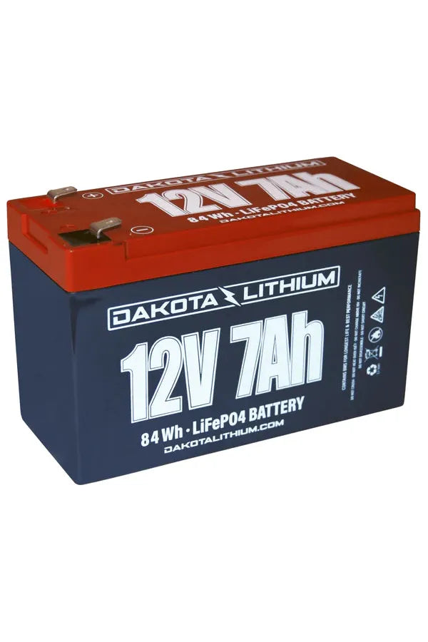 Dakota Lithium 12V 7Ah Deep Cycle LiFePO4 Battery - Perfect for Marine, RV, Solar & Off-Grid Power Systems