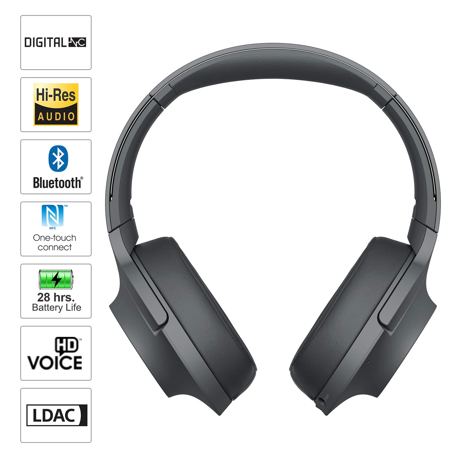 Sony WH-H900N Wireless Over-Ear Noise Cancelling Headphones with Hi-Res Audio, Lightweight 2.4oz - Perfect for Travel, Commuting & Home Entertainment