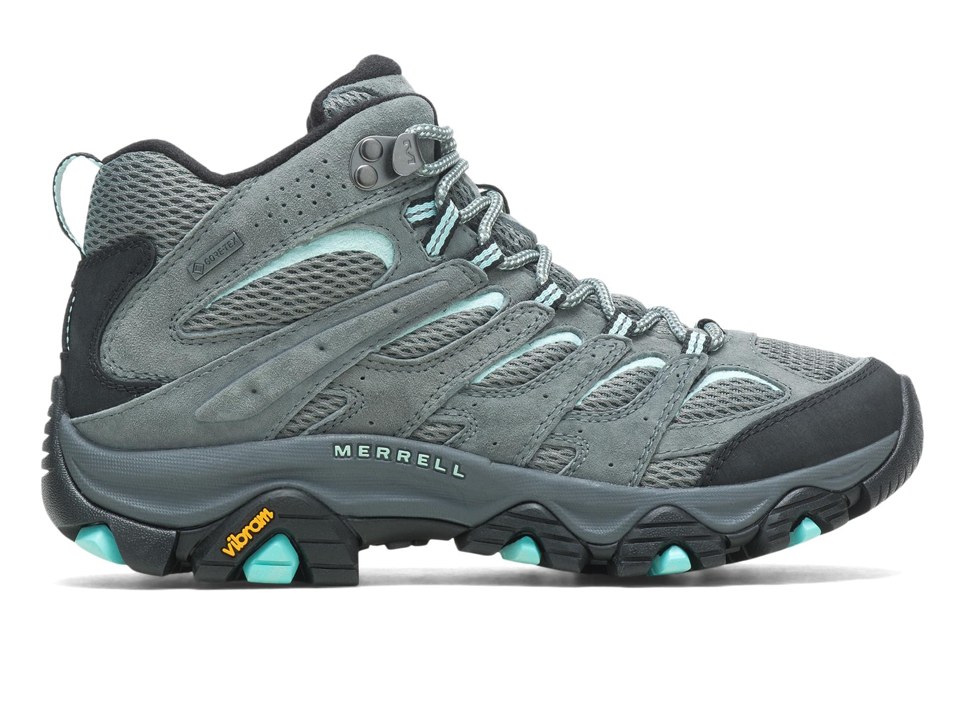 Merrell Women's Moab 3 Mid GTX Waterproof Hiking Boots - Lightweight & Durable for Outdoor Adventures, Trail Walking & Backpacking