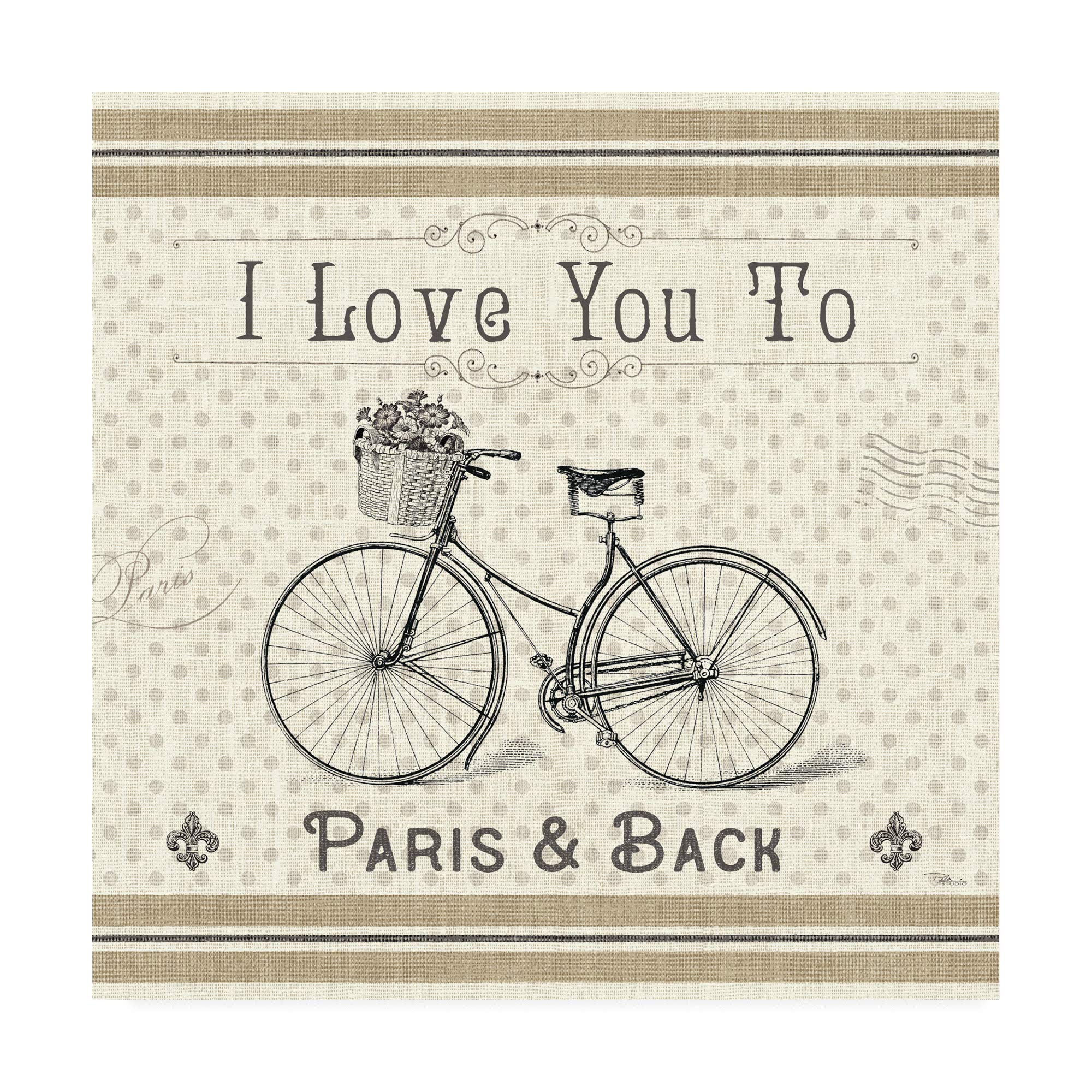 Pela Studio Paris Farmhouse III 18x18 Wall Art Print - Vintage French Countryside Decor for Living Room, Bedroom & Office