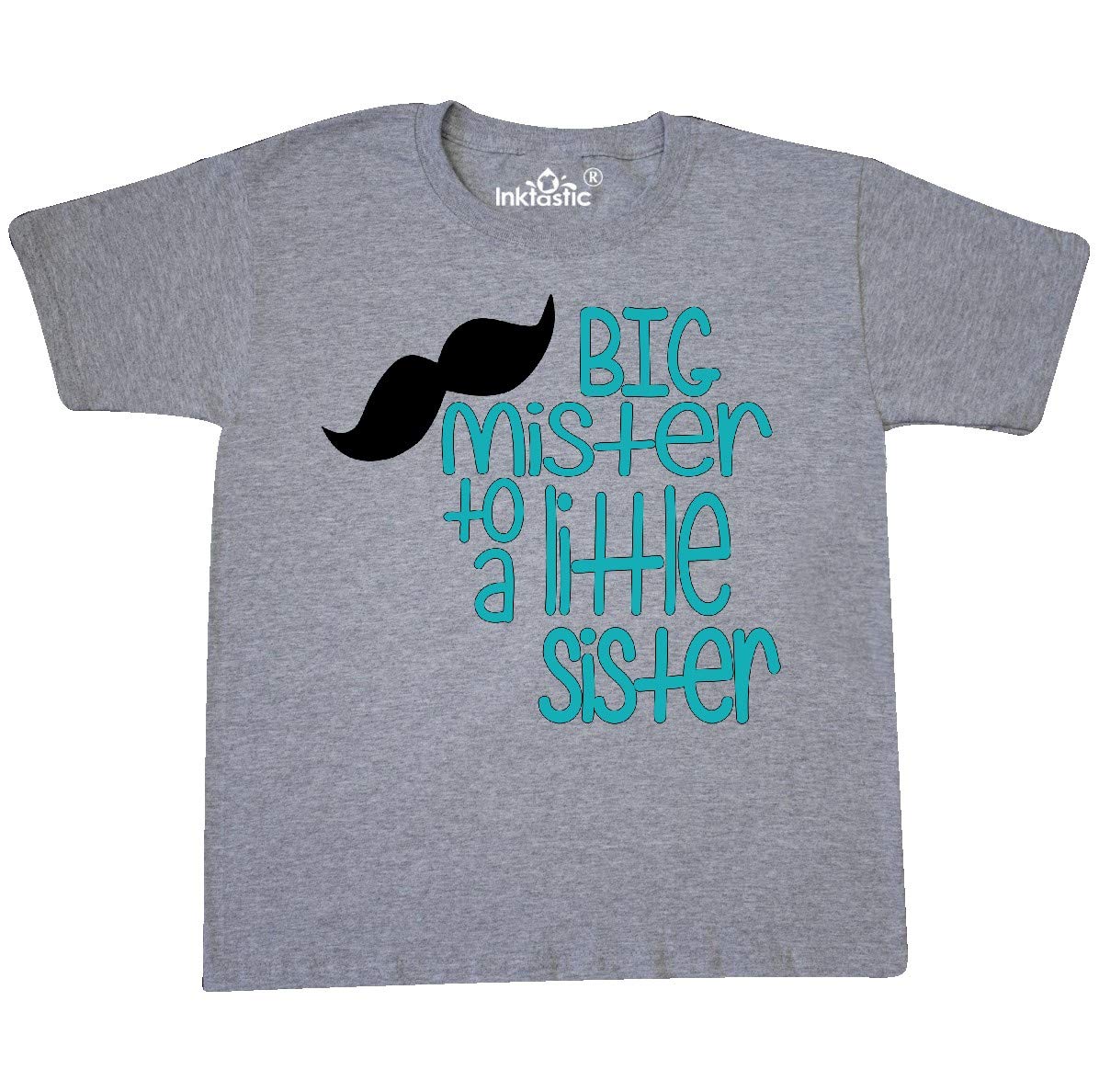 Inktastic Big Mister to Little Sister Youth T-Shirt - Cute Sibling Matching Outfits for Family Photos & Special Occasions