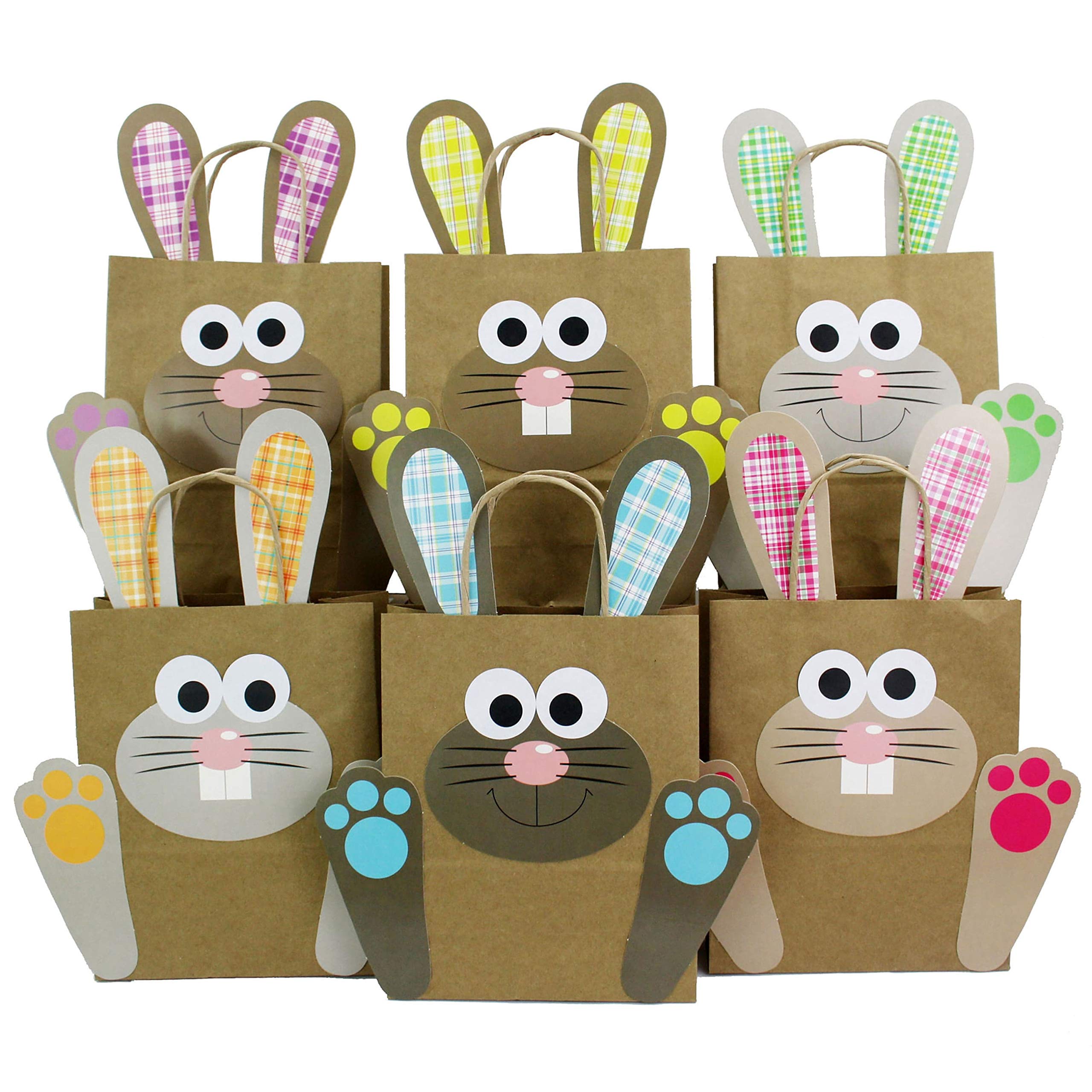 DIY Easter Bunny Gift Bags - Colorful Easter Party Favors for Kids & Adults - Perfect for Easter Egg Hunts, Classroom Treats & Spring Celebrations