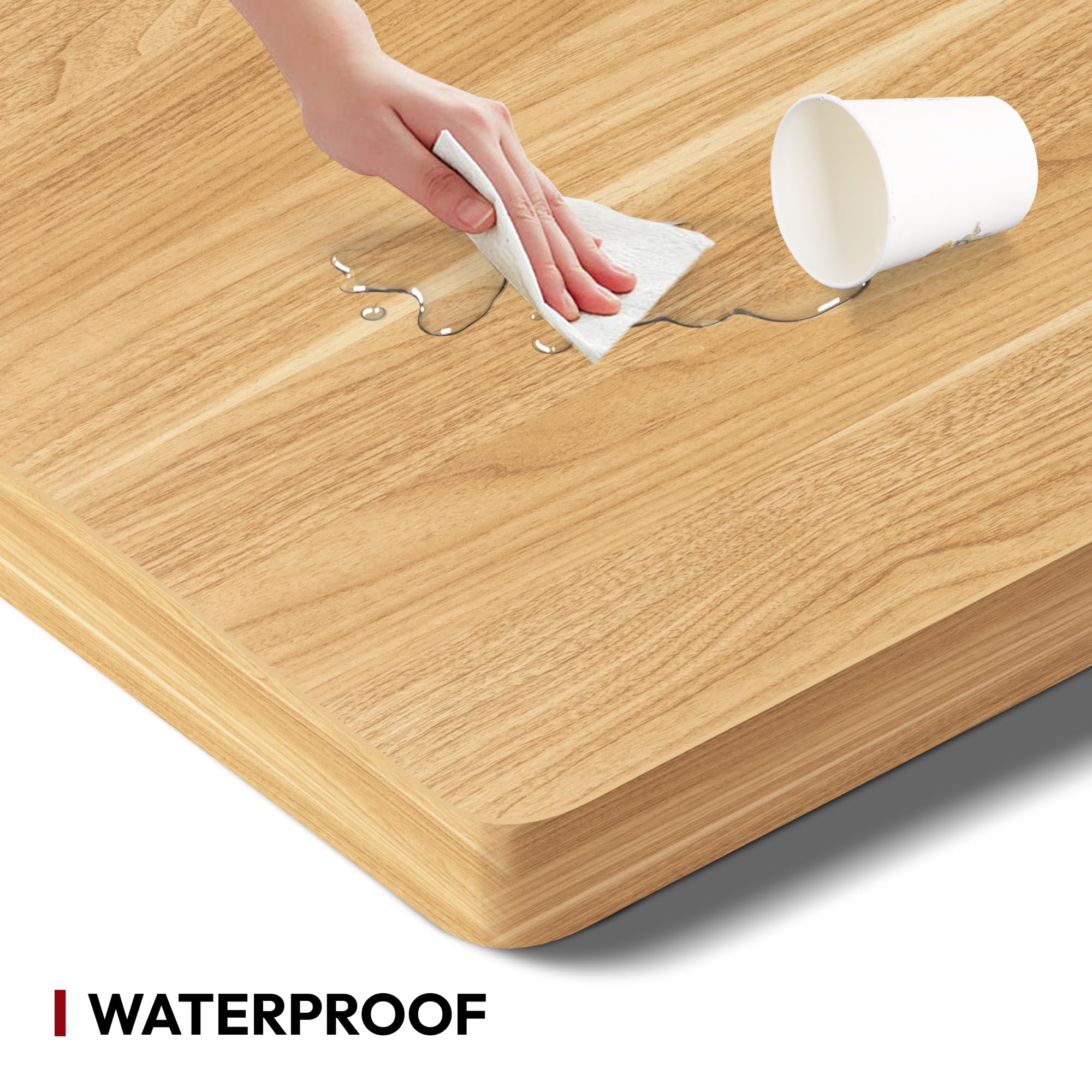 SANODESK 48x30 Maple Table Top for Standing & Home Office Desks - DIY Workspace Upgrade