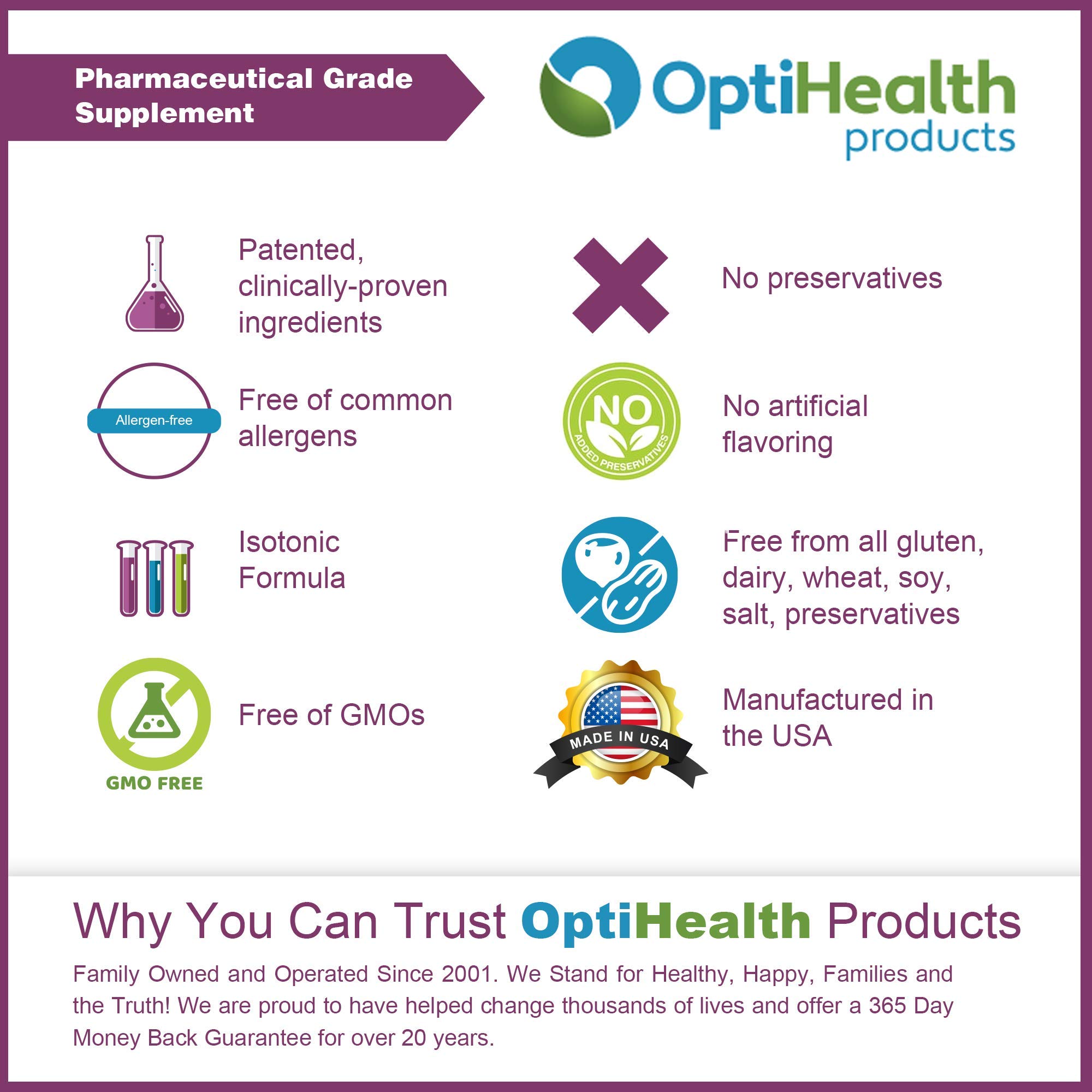 OptiHealth OPCXtra Isotonic OPC - Super Antioxidant Supplement with Grape Seed Extract (4 Pack, 360 Servings) | Immune Support & Cellular Health for Active Adults & Seniors
