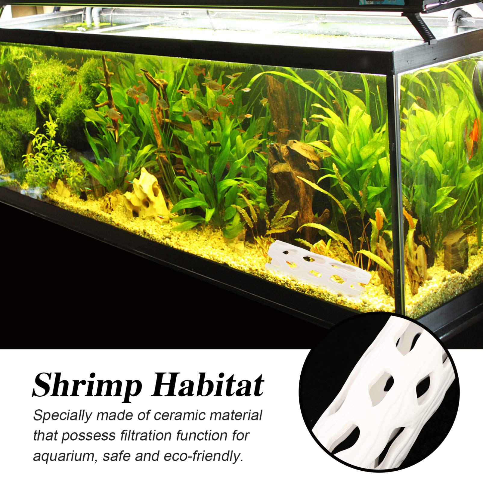 Balacoo Ceramic Aquarium Decor - Betta Cave & Cichlid Hideout for Breeding