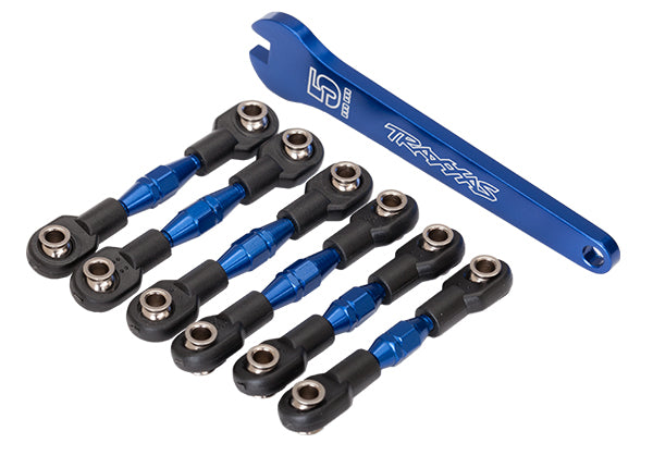 High-Quality Aluminum Turnbuckles & Camber Links - Durable & Lightweight for Marine, Construction & Automotive Use - Blue Finish