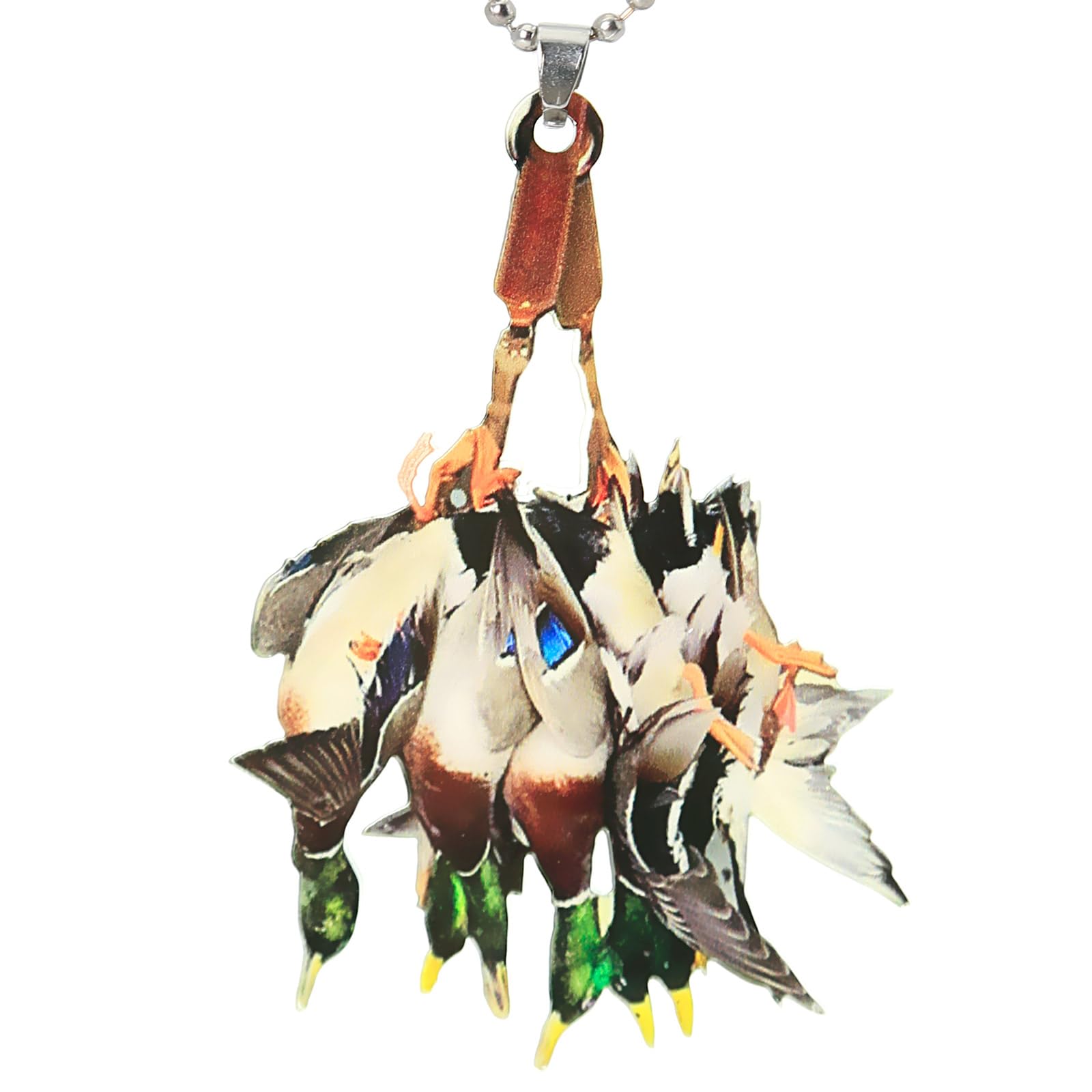 Duck Hunting Car Hanging Ornament - Waterfowl Hunting Decor, Acrylic Christmas Charm for Car Mirror, Duck Swinging Car Accessory - Perfect for Hunting Enthusiasts, Christmas Gifts & Car Interior Decoration