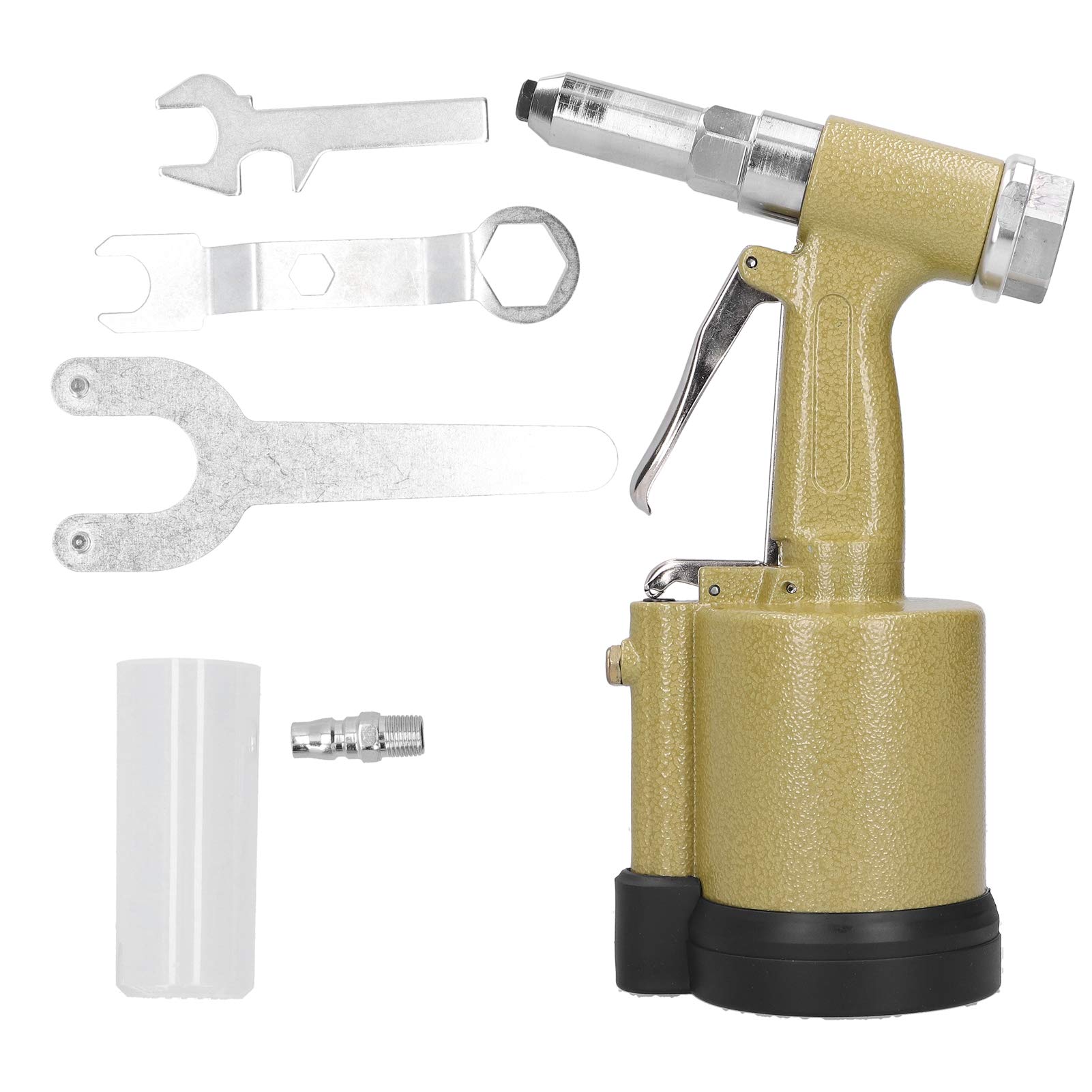 **Heavy Duty Hydraulic Air Riveter Tool - Professional Steel & Aluminum Rivet Puller for Metalworking, Automotive, and Construction (Japanese-Style Air Rivet Gun)**    *Perfect for auto body repair, HVAC installations, metal fabrication, and industrial assembly projects.*