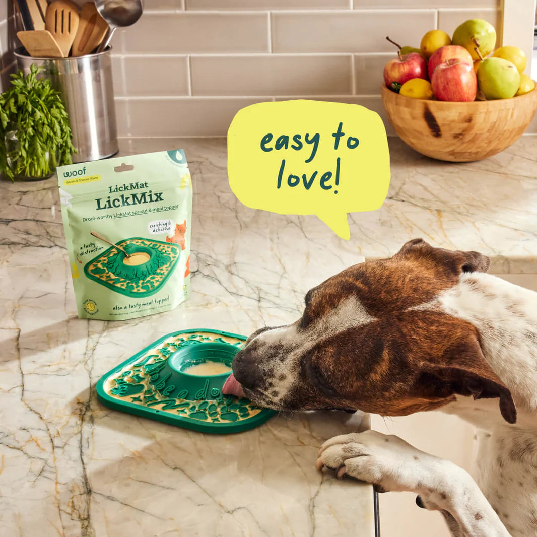 LickMix Bacon & Cheese Flavor Dog Treat | Gelatin Texture LickMat Mix for Dogs – Perfect for Lick Mats, Slow Feeders & Anxiety Relief