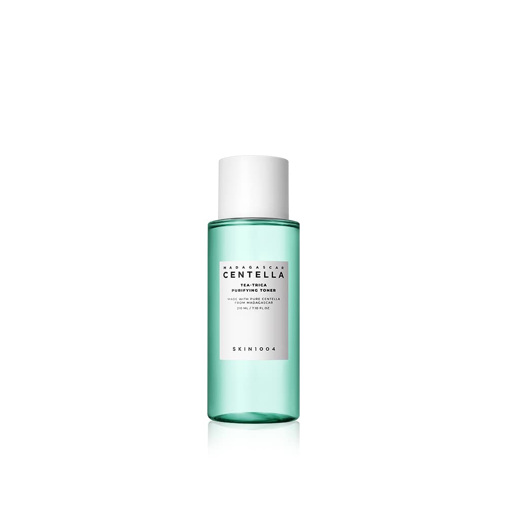 SKIN1004 Tea-Trica Purifying Toner 7.10 fl.oz (210ml) - Soothing Hydration & Acne Care Facial Toner for Oily & Sensitive Skin | Korean Skincare for Daily Cleansing & Pore Refining