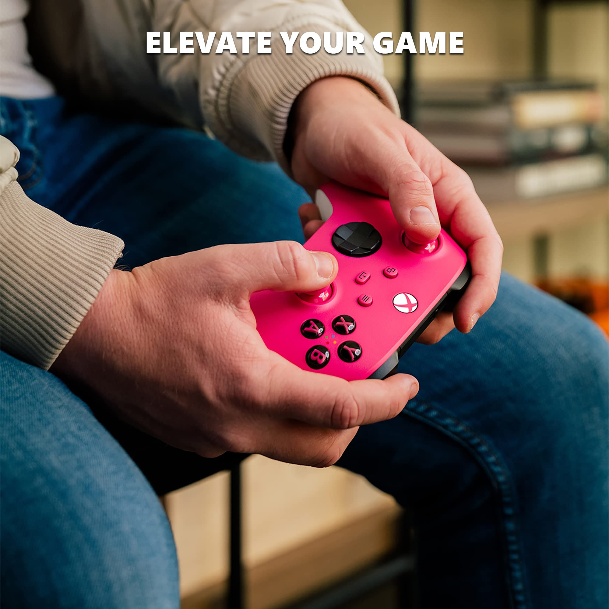 Xbox Core Wireless Gaming Controller - Deep Pink | Compatible with Series X/S, One, Windows PC, Android & iOS | Ergonomic Design for Long Gaming Sessions
