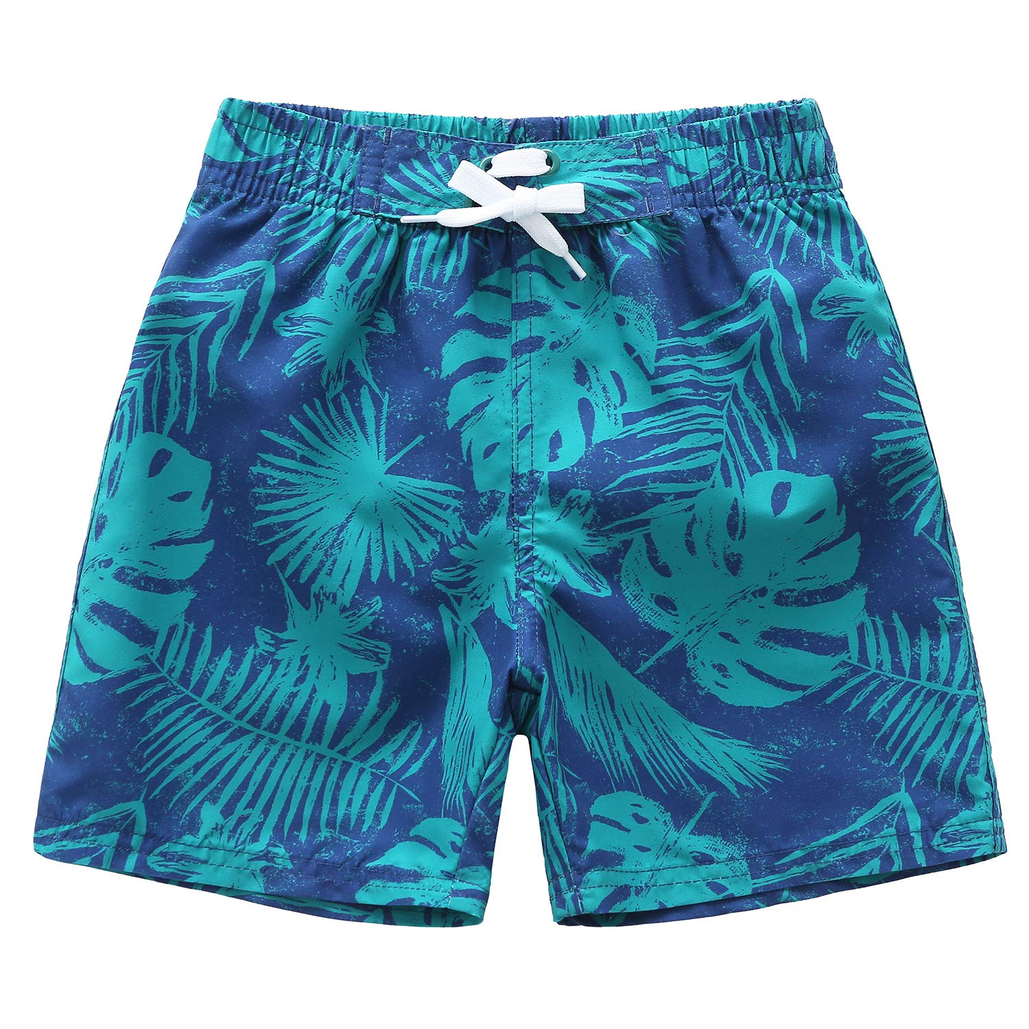HowJoJo Boys' Dinosaur Swim Trunks - Quick Dry 3D Printed Swim Shorts with UPF 50+ Sun Protection - Perfect for Beach, Pool & Summer Water Activities