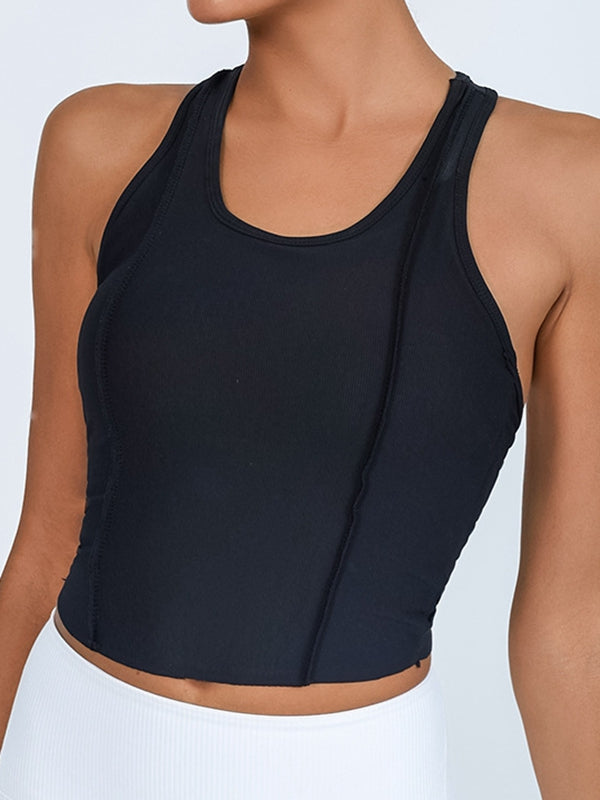 ZASUWA Women's Sexy U Neck Backless Tank Top - Perfect for Summer, Beach, and Night Out