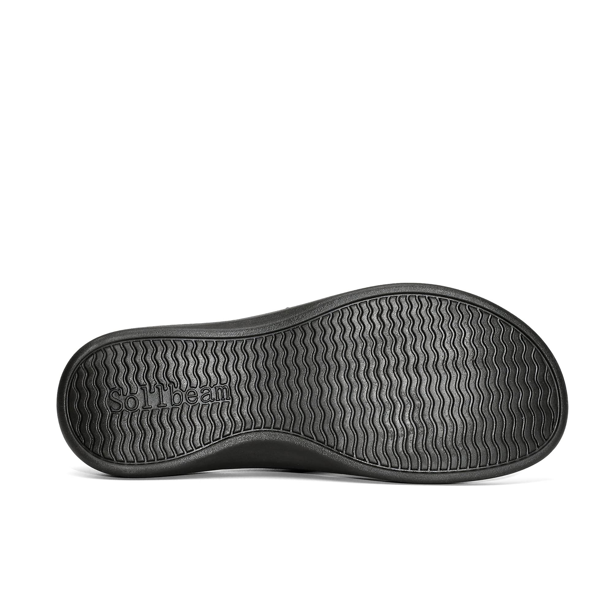 SOLLBEAM Women's Orthotic Flip Flops Sandals - Arch Support Thong Sandals with Heel Cup for Plantar Fasciitis - Comfortable Summer Beach Shoes for Walking, Travel & Poolside Relaxation