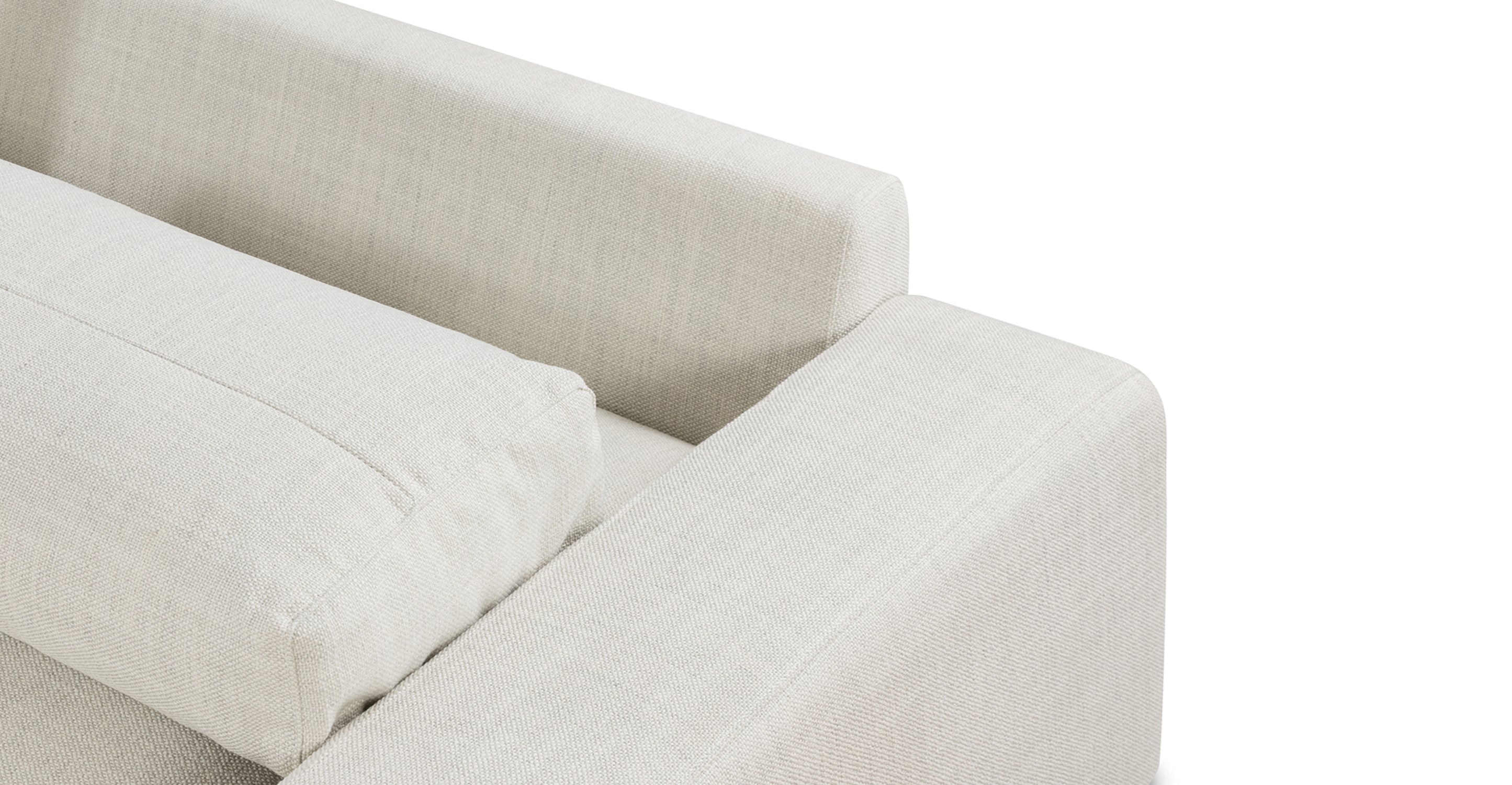 Malaga Left Facing Sectional Sofa - Modern L-Shaped Couch for Living Room, Family Room & Home Theater | Comfortable Fabric Upholstery with Reversible Chaise