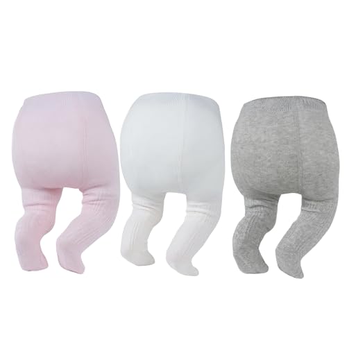 3 Pairs Pink White Grey