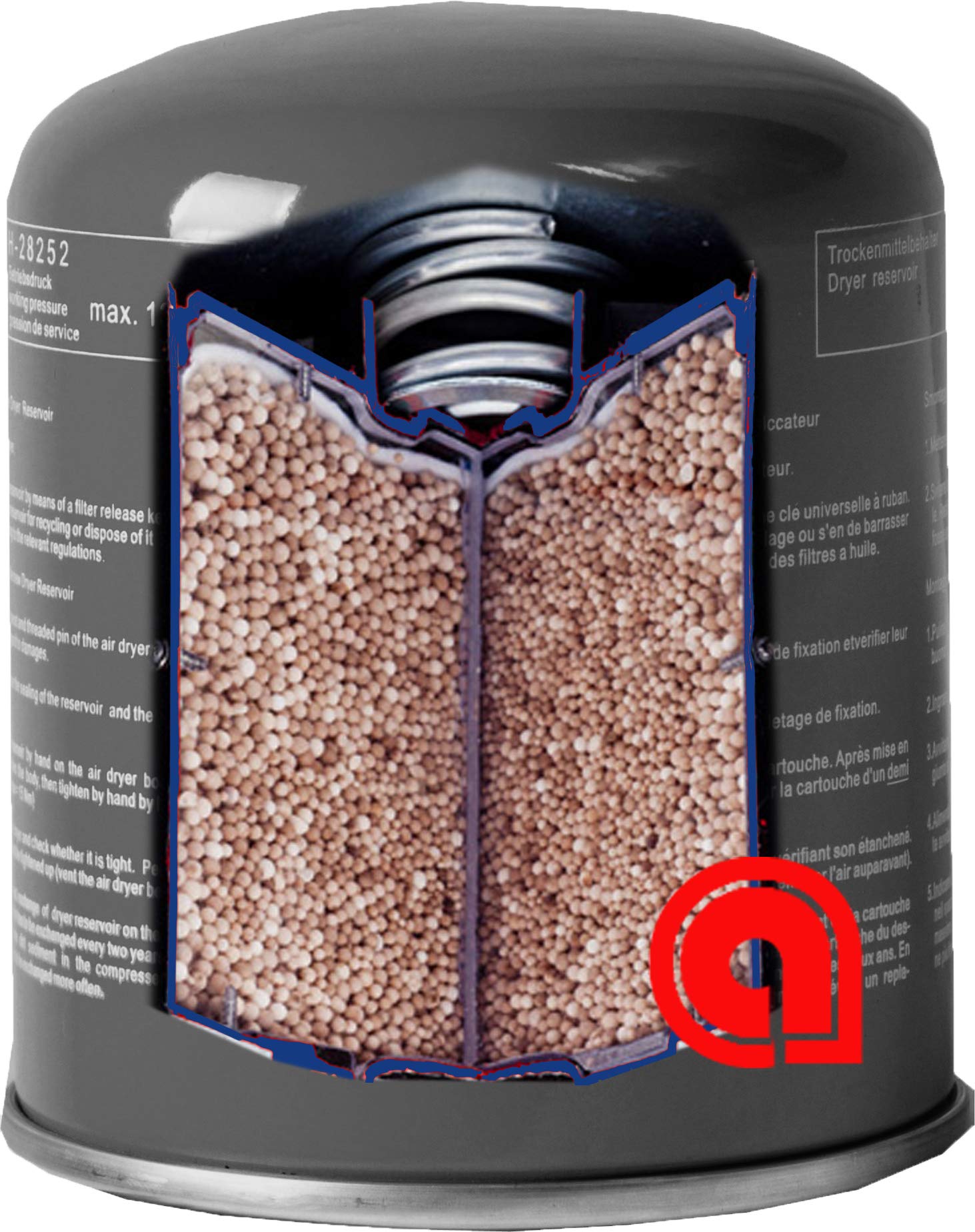 Bendix ADIS ADSP SS1200 Air Dryer Cartridge Replacement - R950011, 170.109994 | Heavy Duty Truck & Trailer Air Brake System Maintenance | Perfect for Commercial Vehicle Fleet Servicing & Roadside Repairs