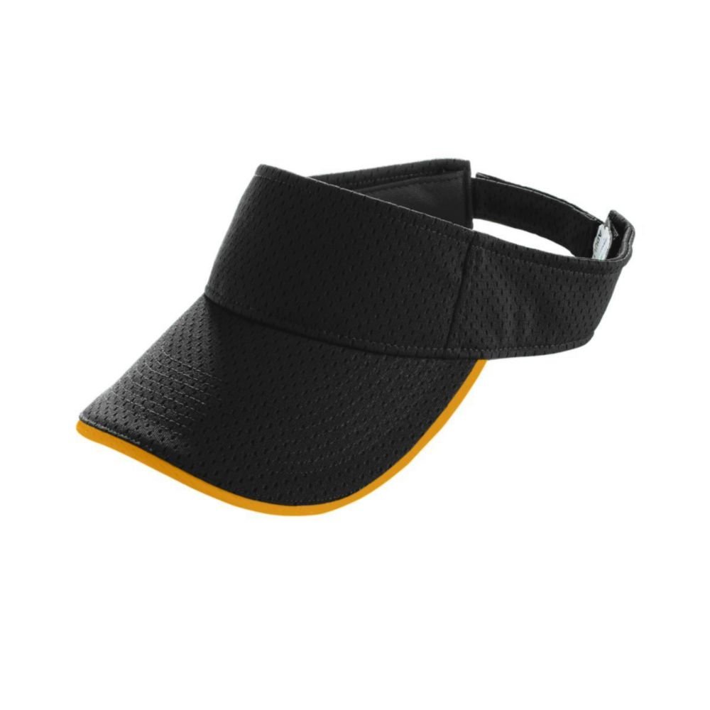 Augusta Activewear Boys' Athletic Mesh Two-Tone Visor - Lightweight & Breathable for Running, Tennis, Golf & Outdoor Sports