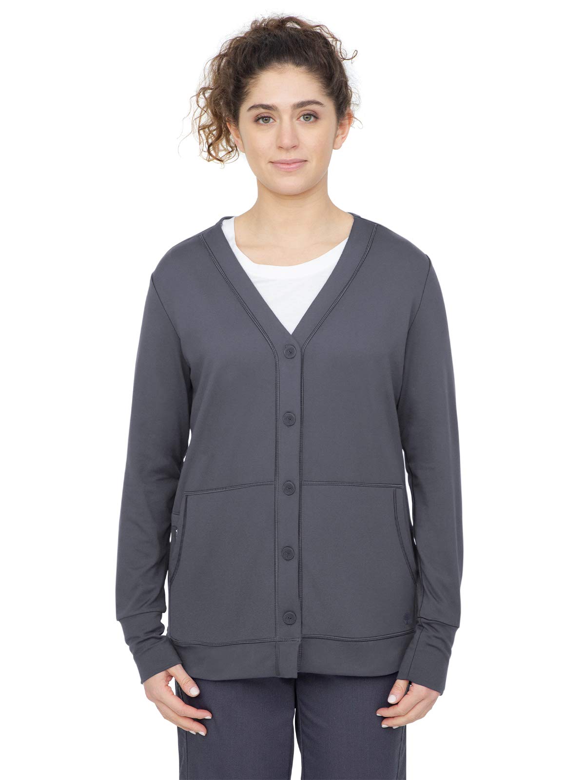 Healing Hands Women's 5077 Becca Jacket - Medical Cardigan Buttoned Scrub Jacket for Nurses & Healthcare Professionals | Comfortable Workwear for Hospitals & Clinics