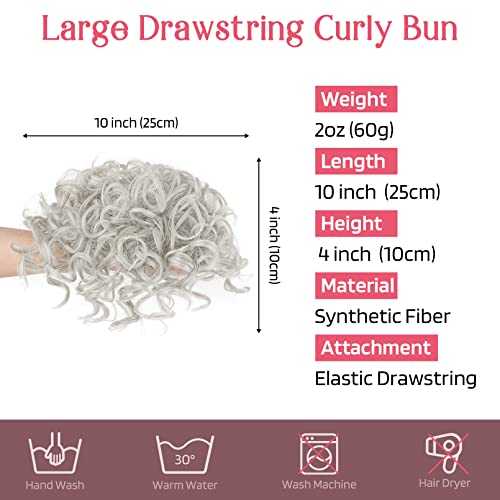 Messy Bun Hair Piece - Stretchy Elastic Drawstring Ponytail Holder for Women | Perfect for Workouts, Yoga, and Everyday Hairstyles