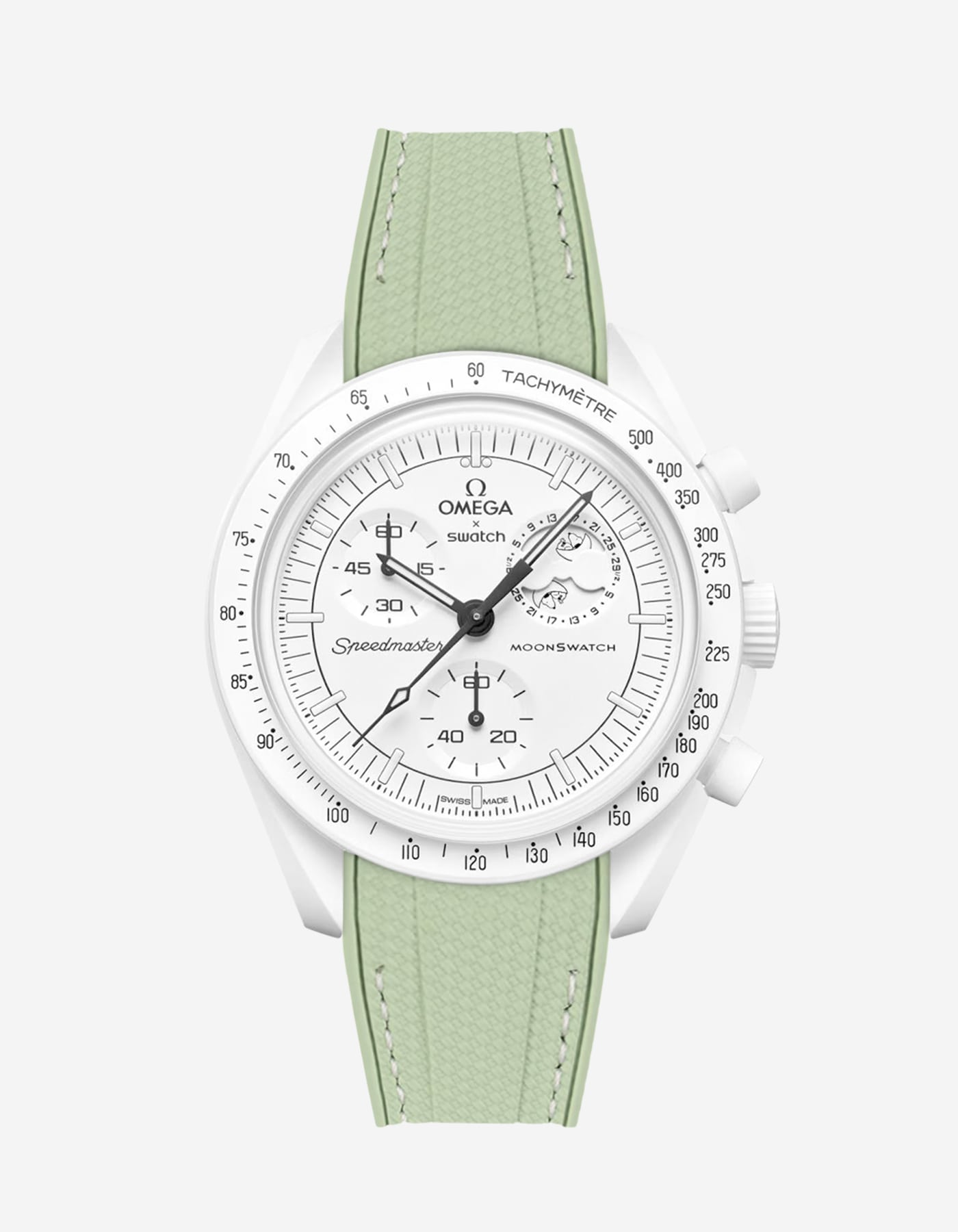 Original Omega X Swatch MoonSwatch Mission to Moonphase Rubber Watch Strap - Durable & Comfortable Replacement Band for Everyday Wear & Sports Activities