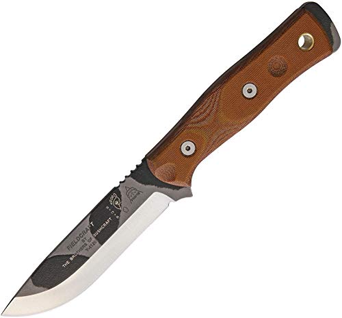 Tops Knives B.O.B. Brothers of Bushcraft Fieldcraft Hunting Knife - Camo Finish - Survival & Outdoor Camping Gear for Hunting, Bushcraft, and Wilderness Adventures