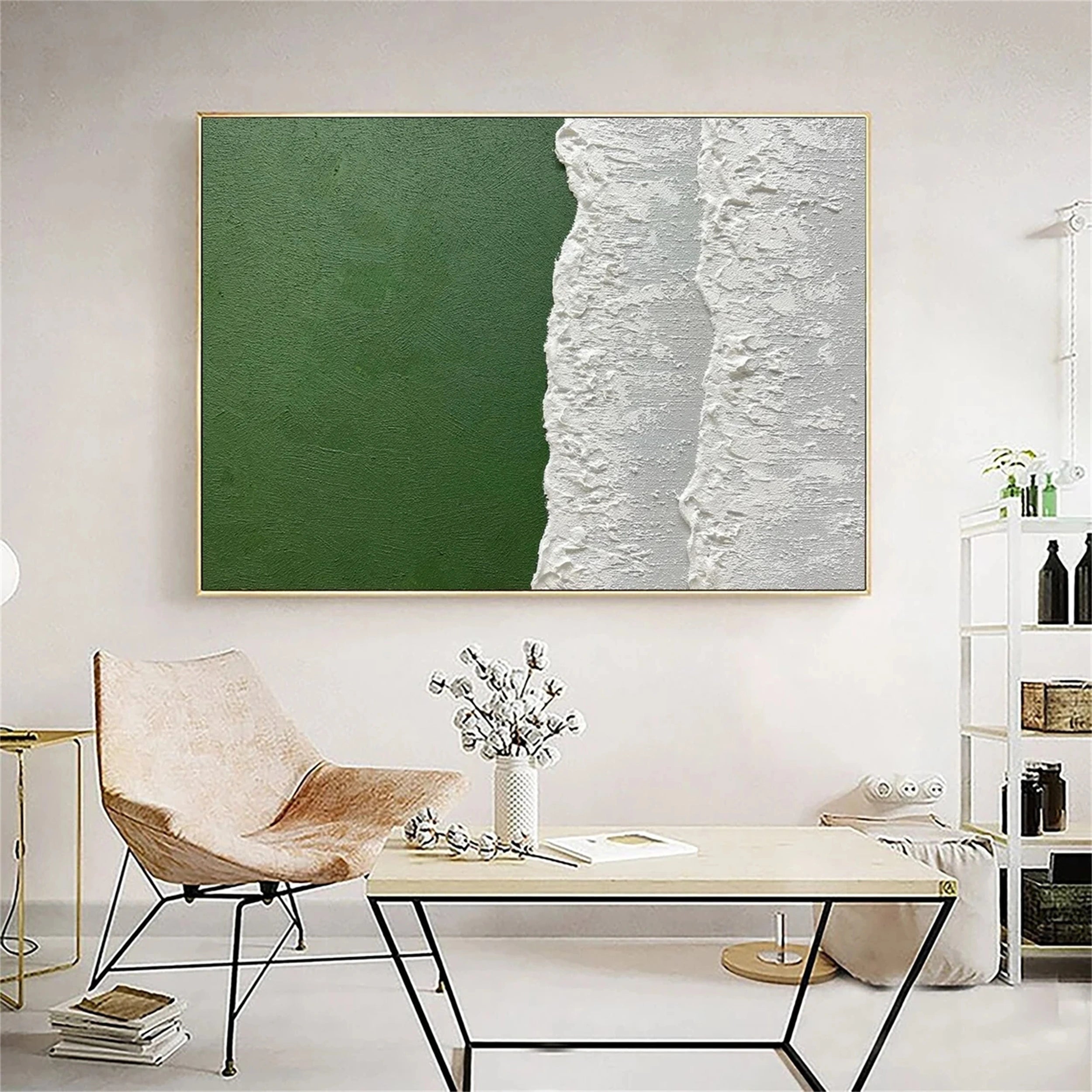 Ocean and Sky Painting #OS 090 - Stunning Seascape Wall Art for Home & Office Decor - Perfect for Living Room, Bedroom, or Beach House