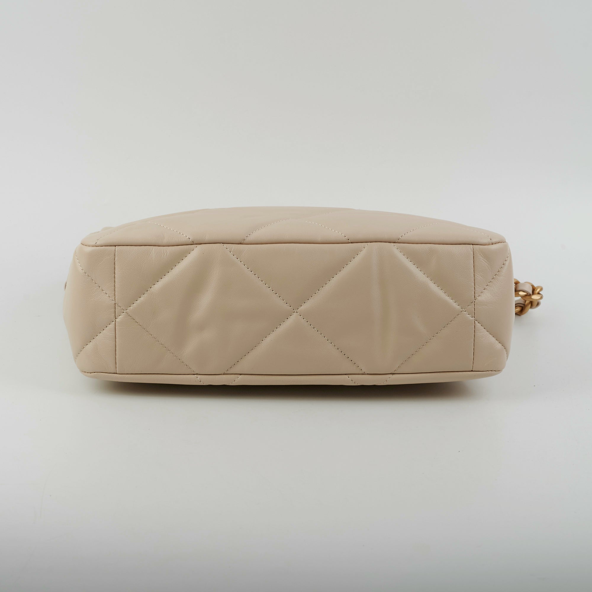 Chanel Medium/Large 19 Flap Bag in Beige - Luxury Designer Handbag for Women, Perfect for Work, Travel & Everyday Use
