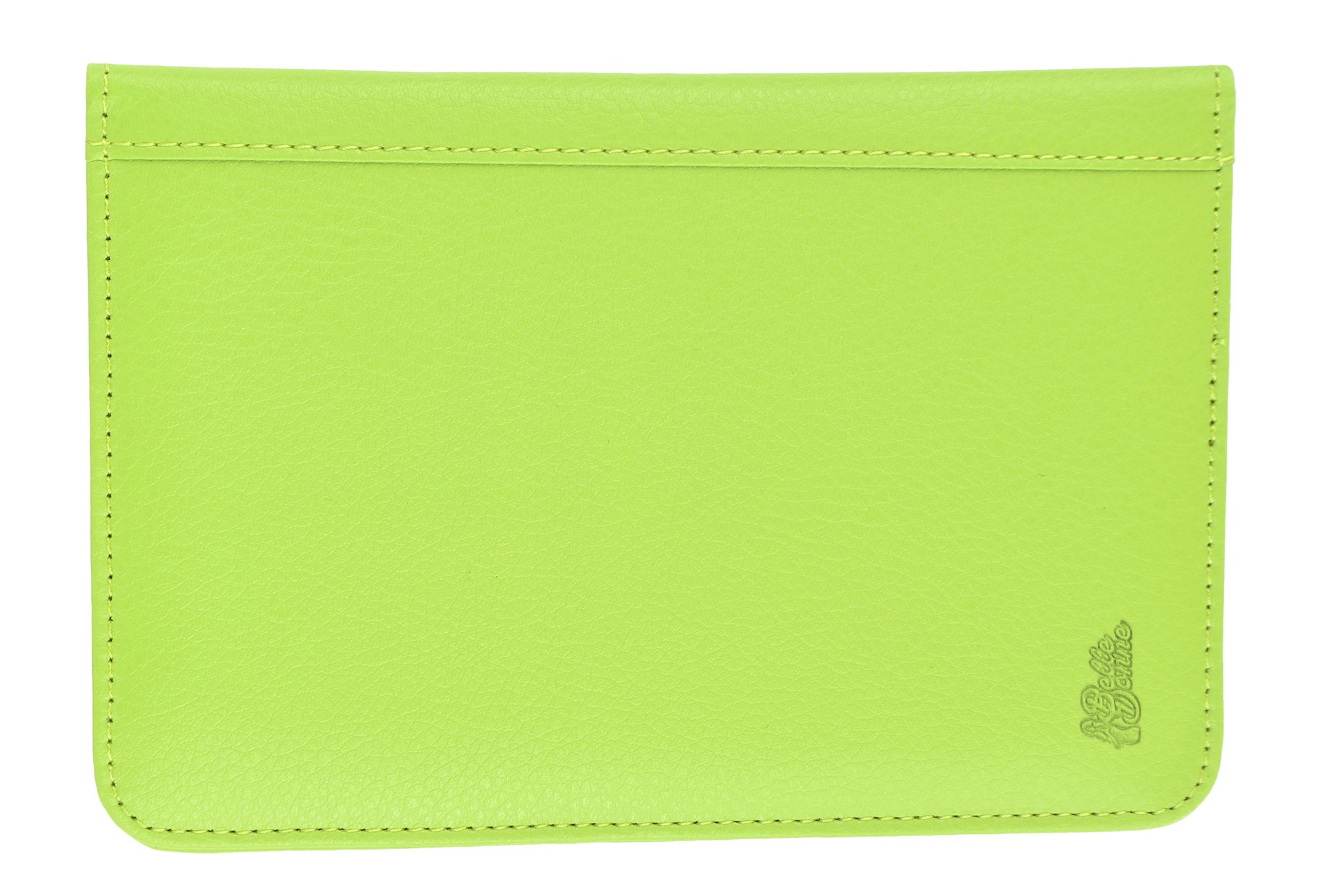 Belle Donne RFID Blocking Passport Holder Wallet - PU Leather Travel Document Cover with Secure ID Protection - Green Passport Organizer for Women & Men | Perfect for International Travel, Business Trips & Vacation Accessories