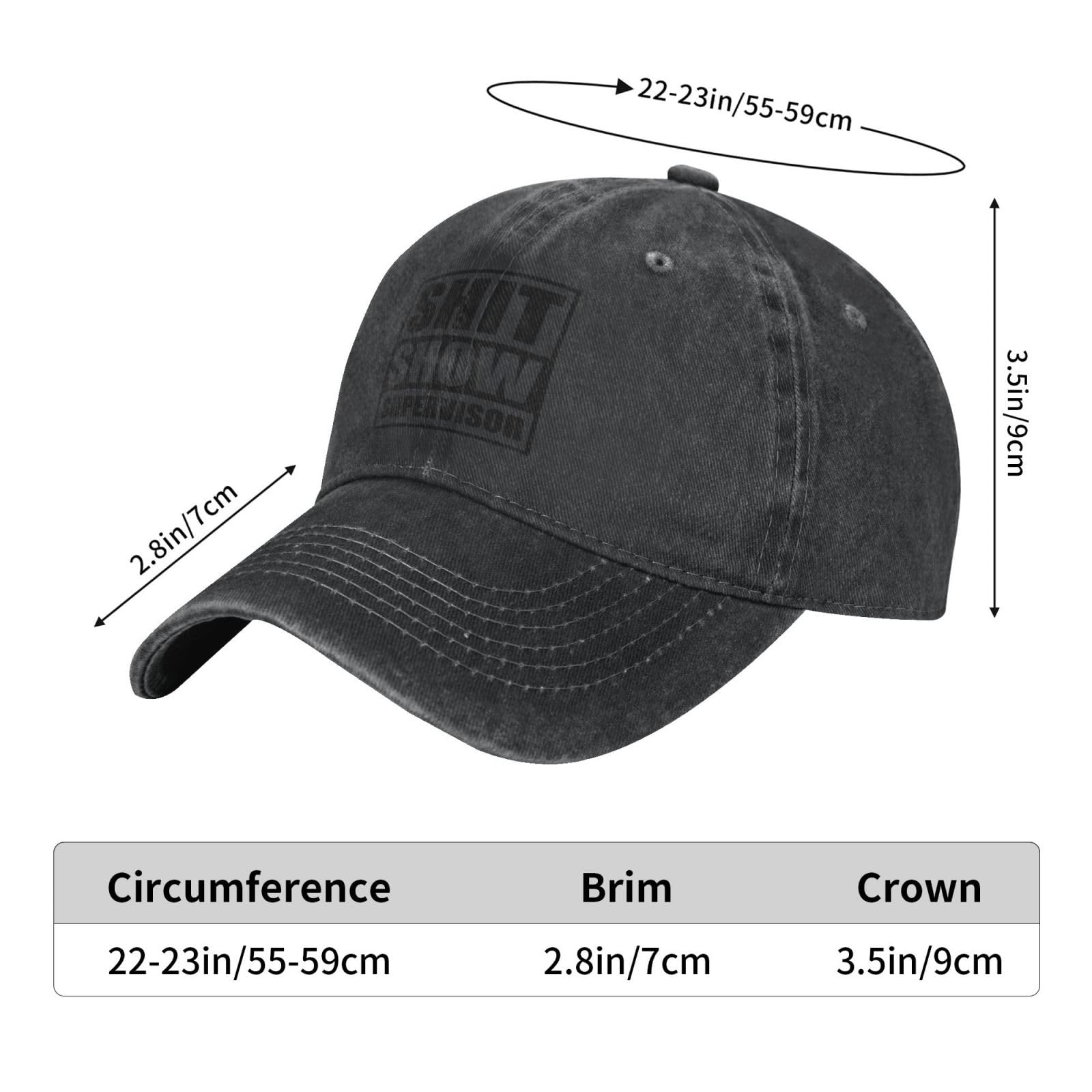 Lightweight Retro Workout Hats for Women - Fashionable Baseball Cap for Gym, Running & Outdoor Activities | Shit Show Supervisor Design