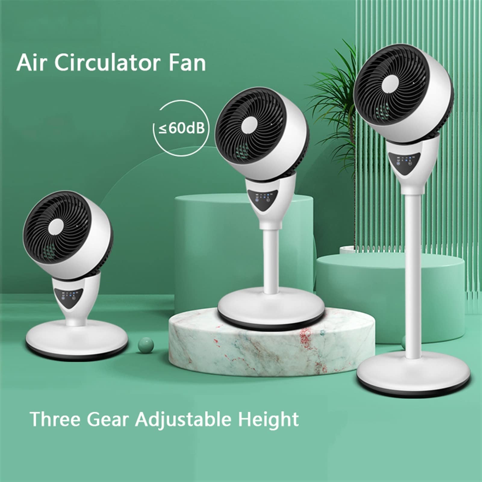 Quiet Oscillating Pedestal Fan with Remote Control - 3 Adjustable Speeds & Built-in Timer - Portable Standing Floor & Desk Air Circulator for Home, Office, Bedroom - Perfect for Cooling, Air Circulation & White Noise Sleep Aid