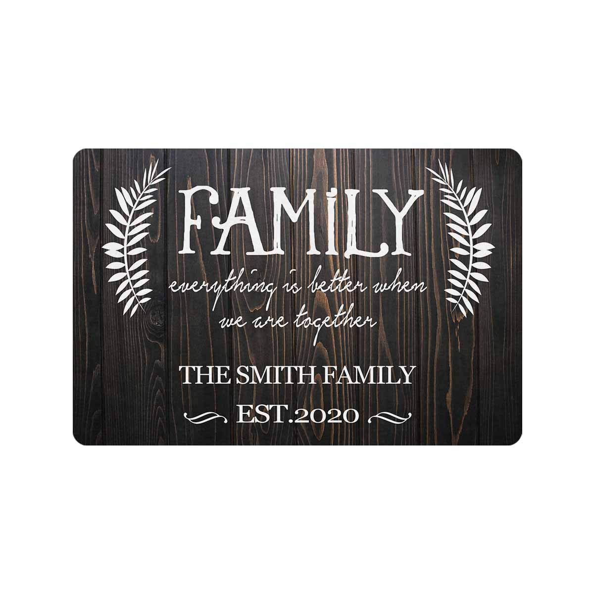 Custom Personalized Name Doormat 24