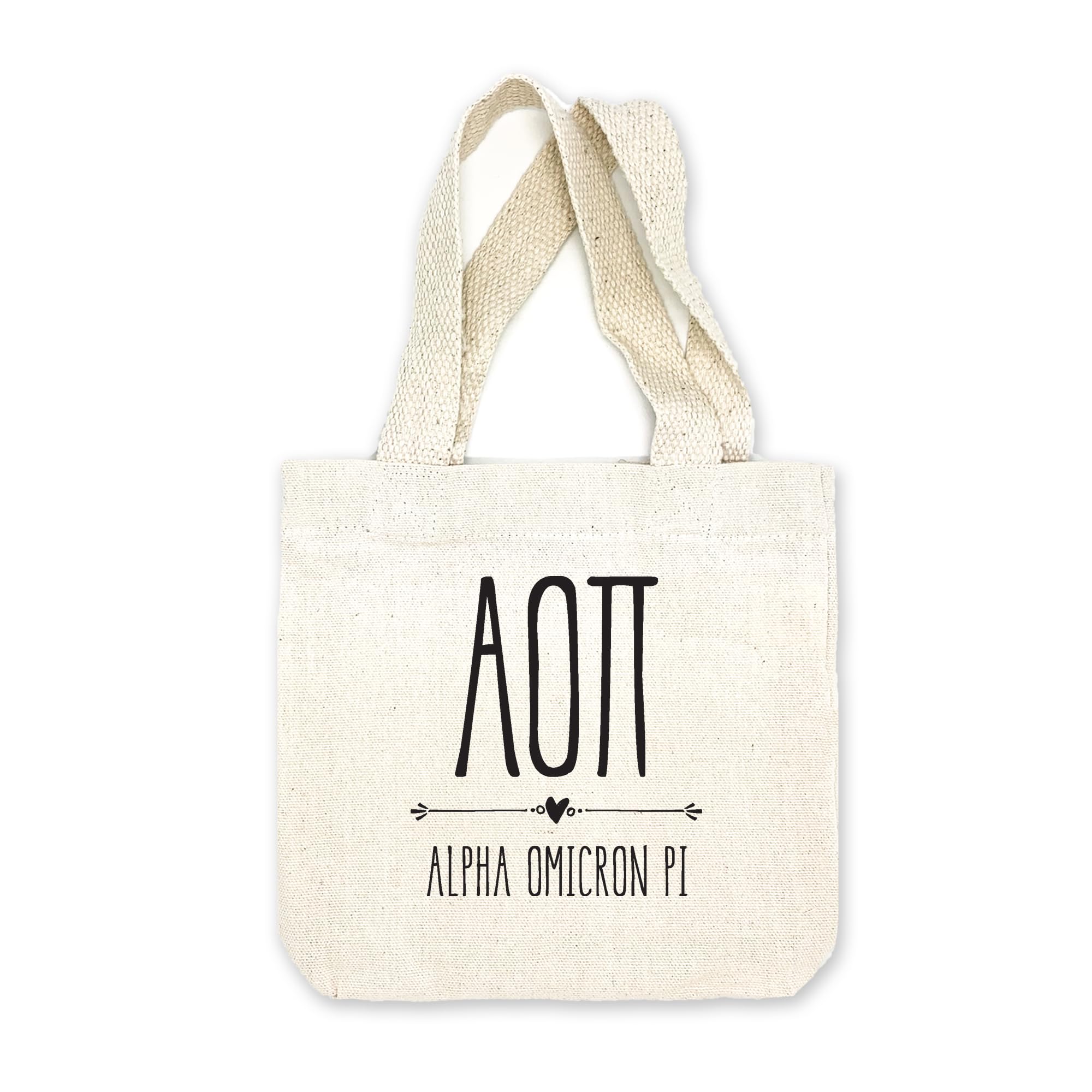 Stylish Mini Tote Bag with Greek Letters & Sorority Name - Perfect Sorority Gift & Goodie Bag for College Events, Sisterhood Activities & Campus Life