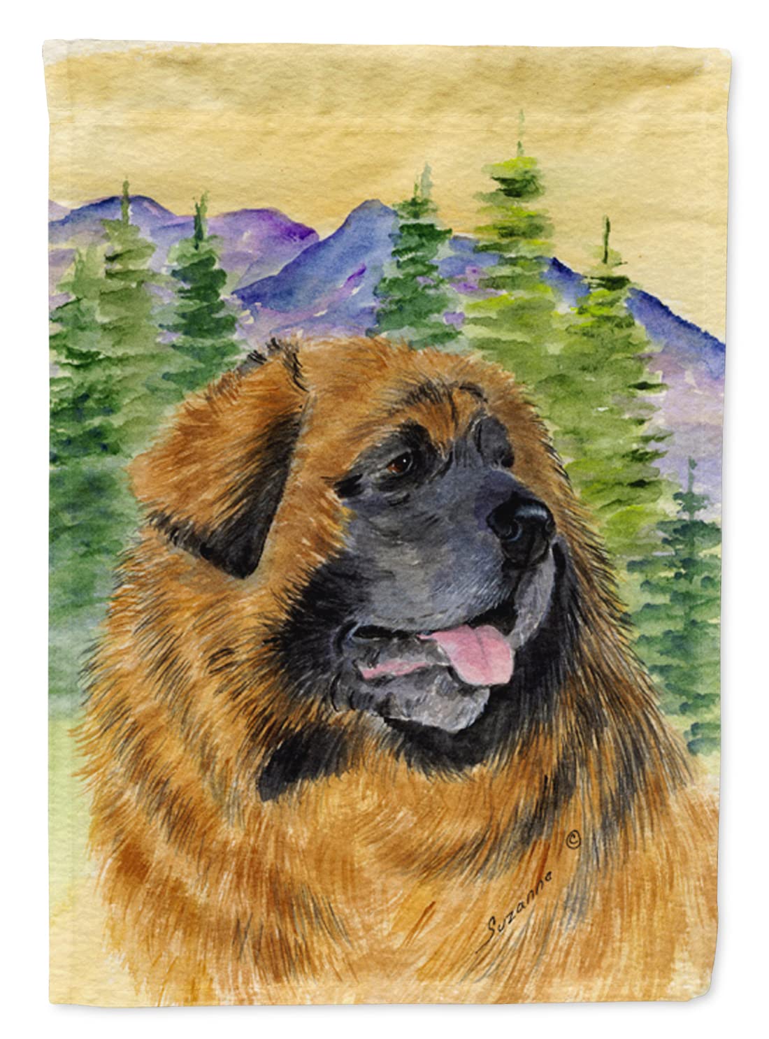 Leonberger Garden Flag - Decorative Yard Banner for Mailbox, Patio & Flower Beds | Durable Outdoor Artwork in Vibrant Colors | Perfect for Seasonal Decor, Dog Lover Gifts & Landscape Accents