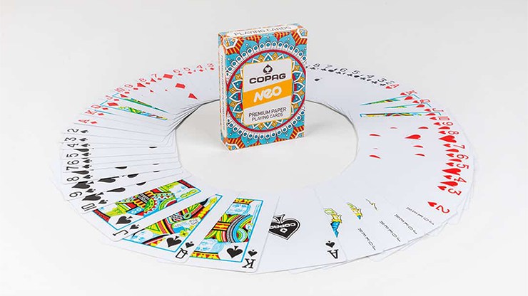 Copag Neo Series (Mandala) Playing Cards - Premium Casino Grade Poker Cards for Professional & Home Games, Cardistry & Magic Tricks | Durable Plastic Coated for Smooth Shuffling & Dealing