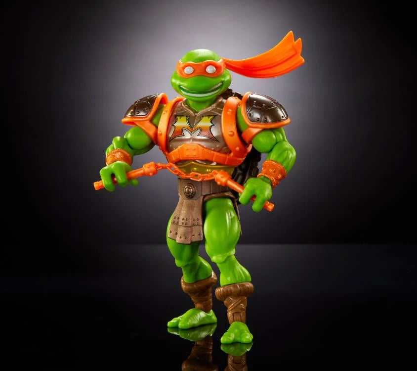 Masters of the Universe Origins Turtles of Grayskull Michelangelo Action Figure - Collectible Toy for Fans & Kids | Perfect for Display, Play & TMNT Collections