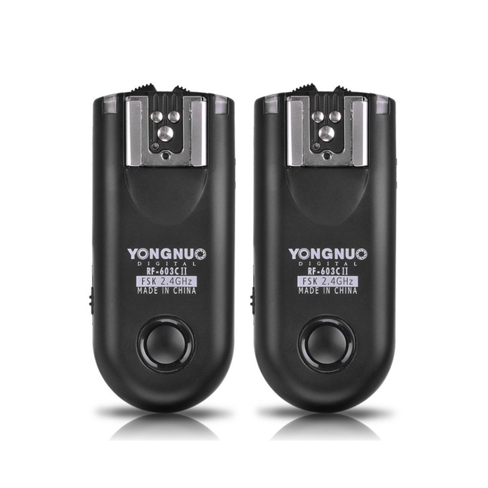 YONGNUO RF-603C-II-C3 Wireless Flash Trigger Kit for Canon DSLR Cameras - Compatible with 1D 5D 7D 10D 20D 30D 40D 50D - Perfect for Studio Photography & Off-Camera Flash Shooting