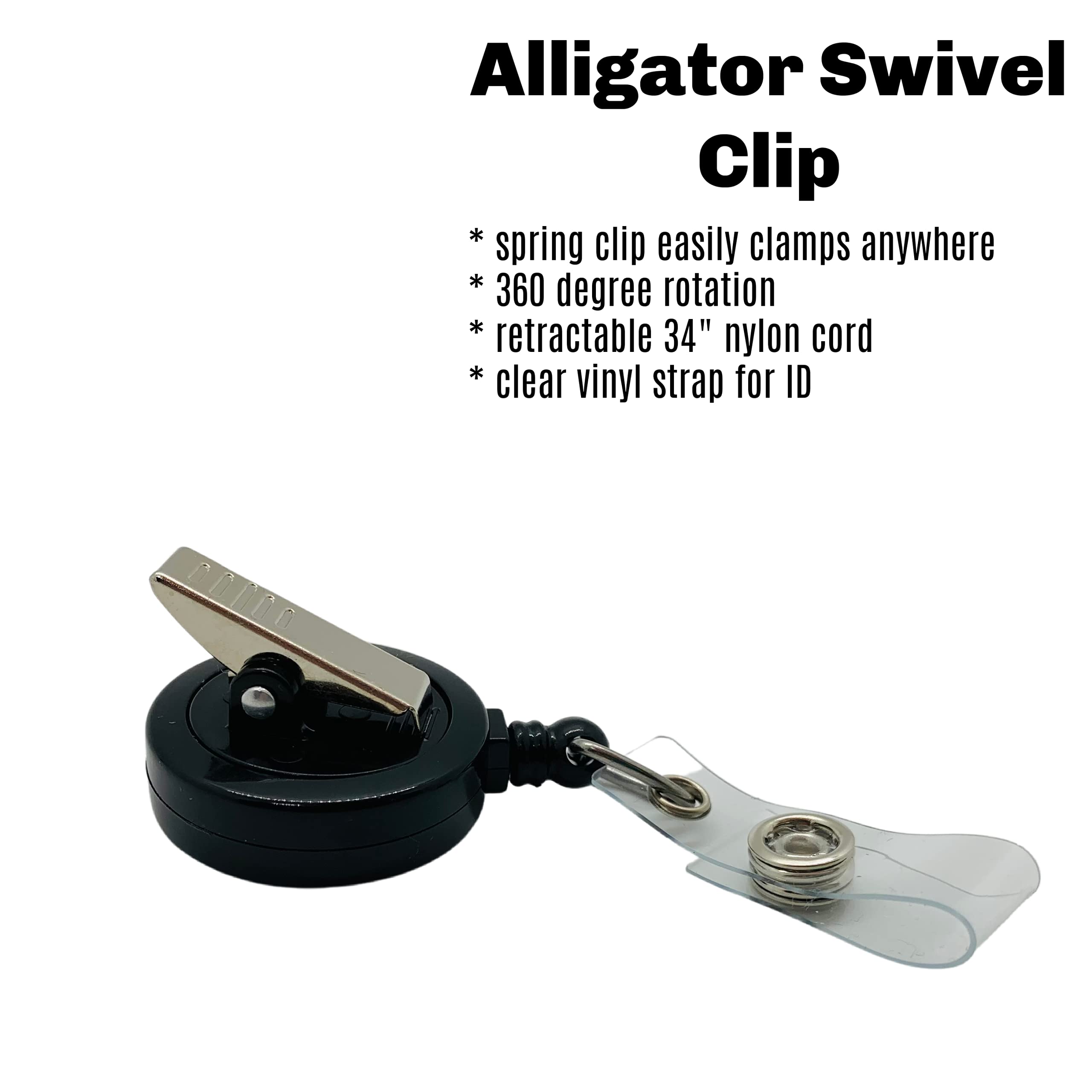 Orthopedic Nurse ID Badge Reel - Retractable RN Name Tag Clip for Work