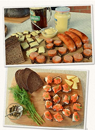 Black Rooster Rye Bread Special - 1 Rye Bread & 1 Fruit Nut Rye Bread - Authentic German Style Artisan Loaf - Perfect for Breakfast, Sandwiches & Holiday Gifts