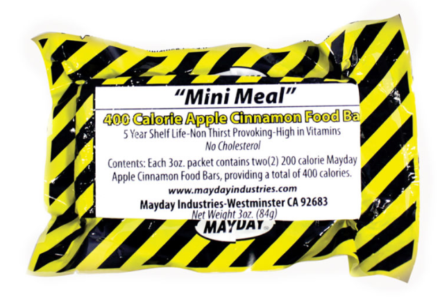 400 Calorie Mayday Mini Meal Emergency Food Bar - High Energy Survival Snack for Hiking, Camping & Outdoor Adventures