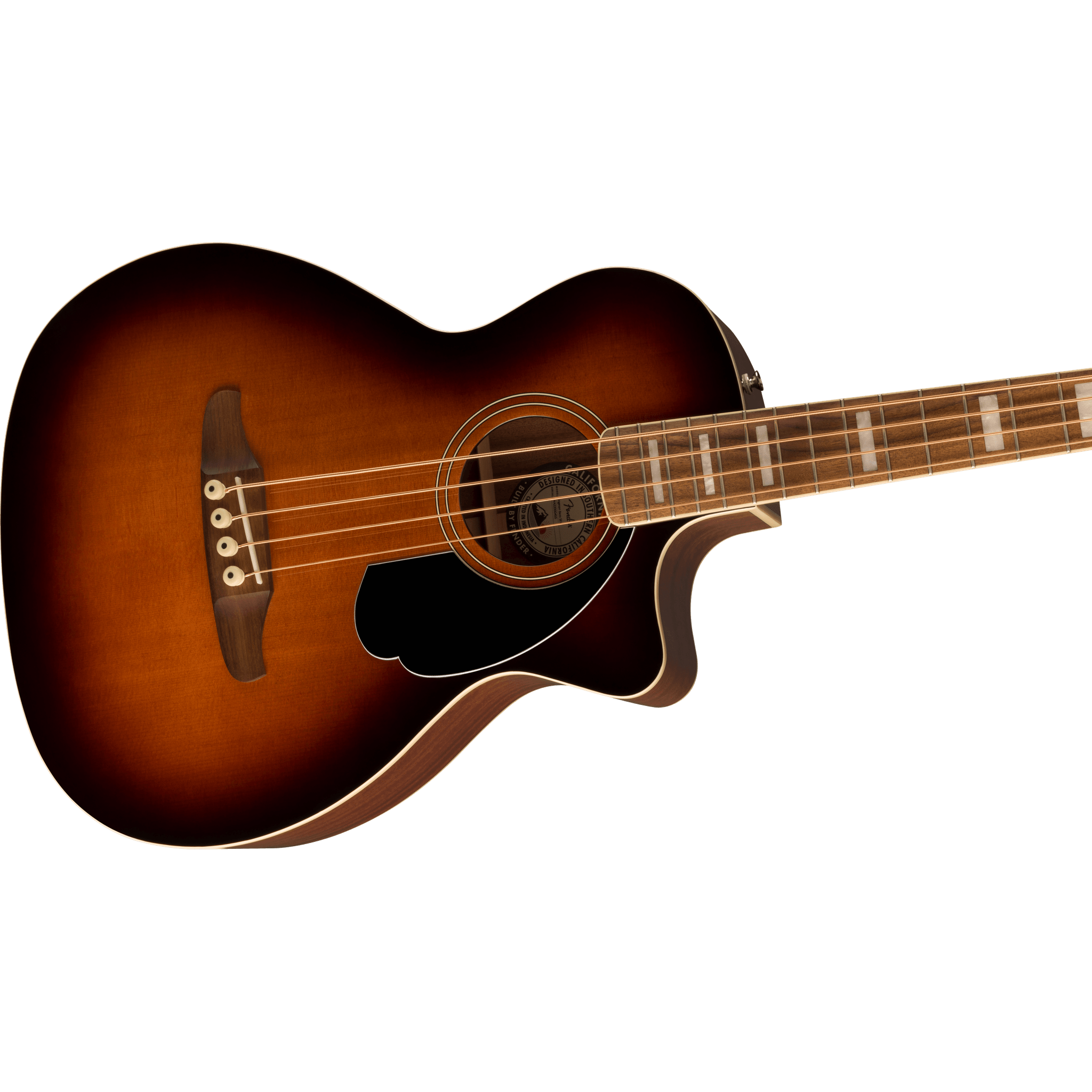 Fender Kingman Acoustic Bass Guitar - Shaded Edge Burst Finish | Full-Size 4-String Bass for Live Performance & Studio Recording