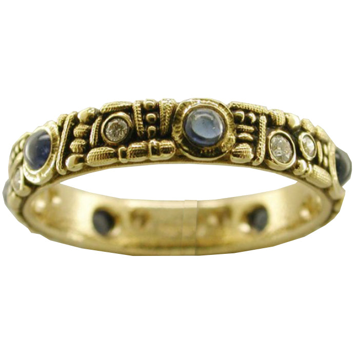 Alex Sepkus Cabochon Band Ring Size 6.25 - Handcrafted Sterling Silver Jewelry for Women, Elegant Gift for Wedding, Anniversary & Special Occasions