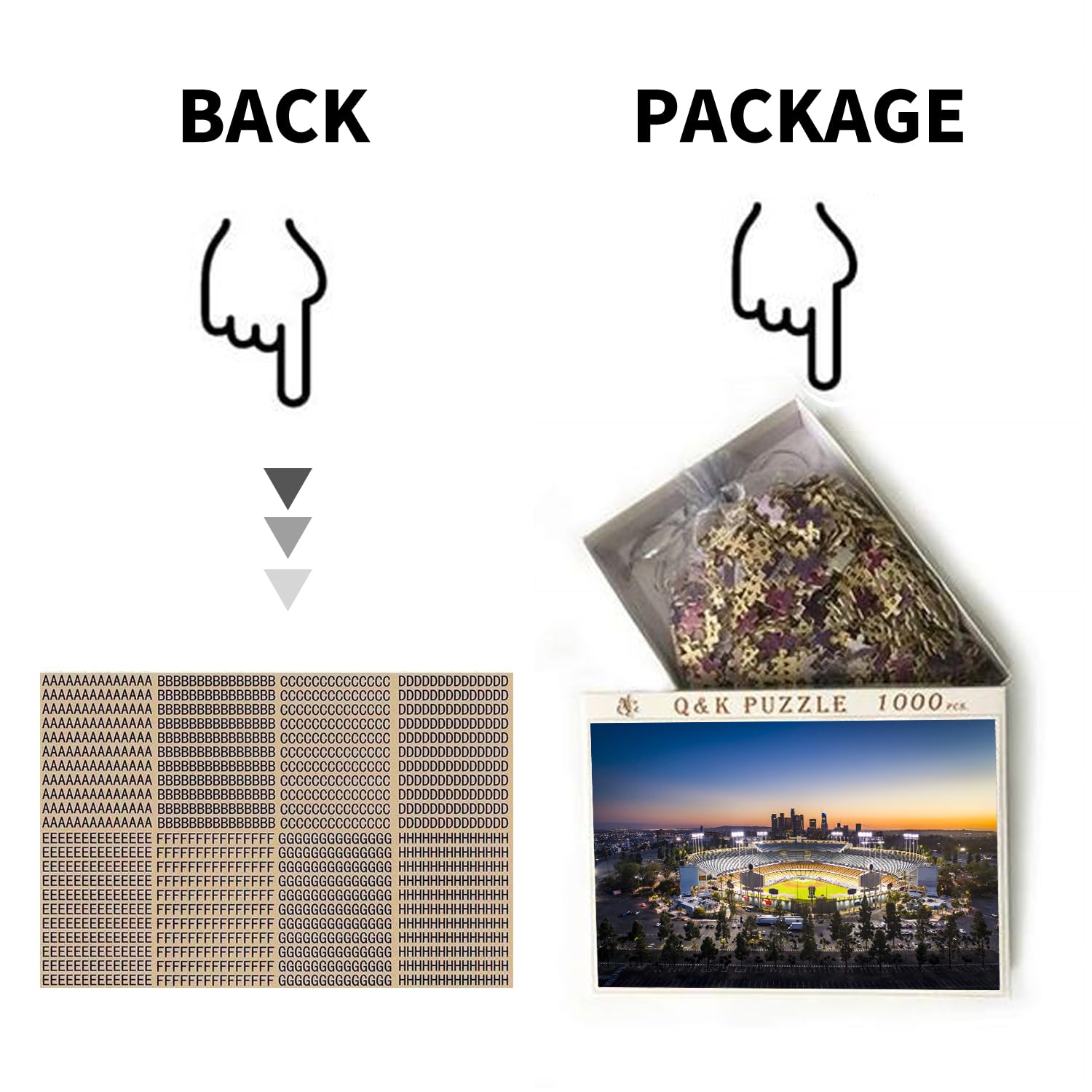 1000 Piece Los Angeles City Skyline Jigsaw Puzzle with Stadium - 20”x30” Educational Brain Teaser for Kids & Adults - Perfect for Family Game Night, Classroom Learning & Indoor Activities