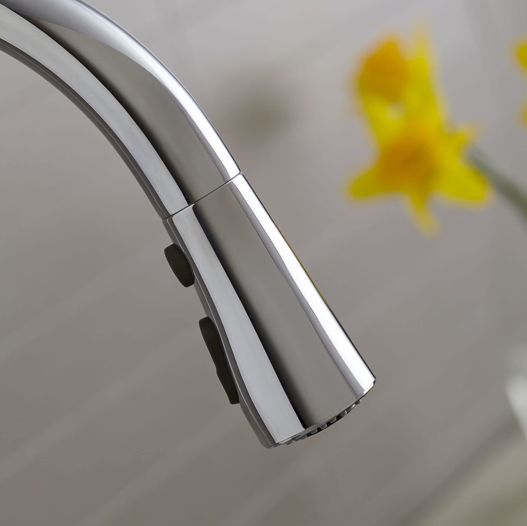 KOHLER 649-VS Simplice Pull-Down Kitchen Sink Faucet with Sprayer - Stainless Steel Bar & Prep Faucet for Modern Kitchens | Perfect for Washing Dishes, Filling Pots & Food Prep